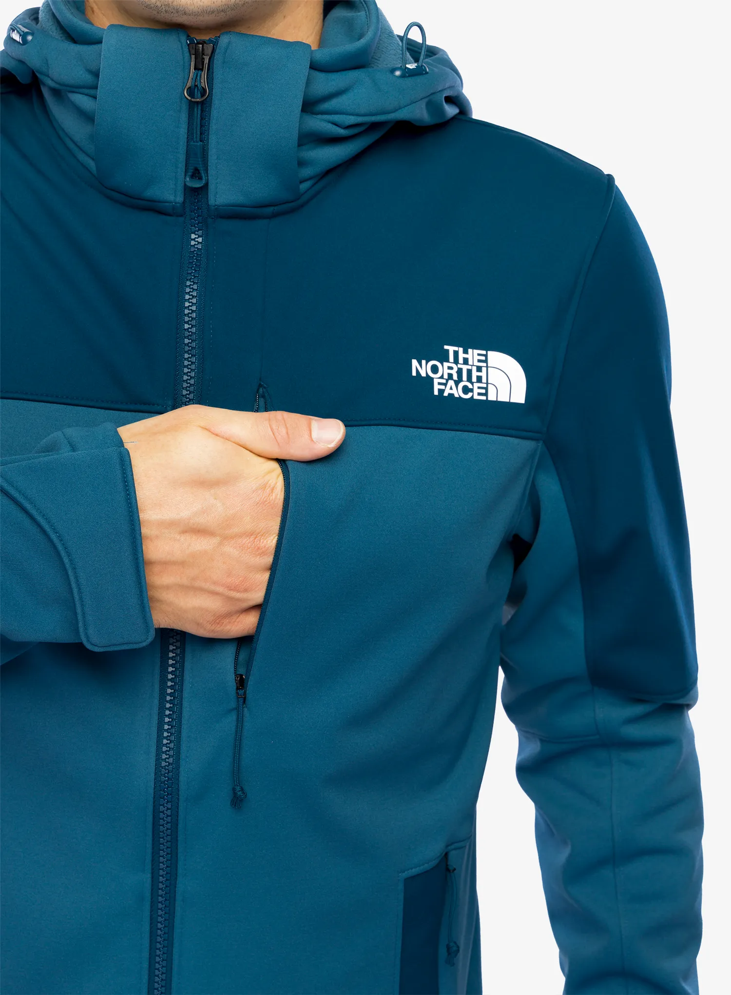 Softshellová bunda The North Face Diablo Softshell Detachable Hood - midnight petrol/mallard blue