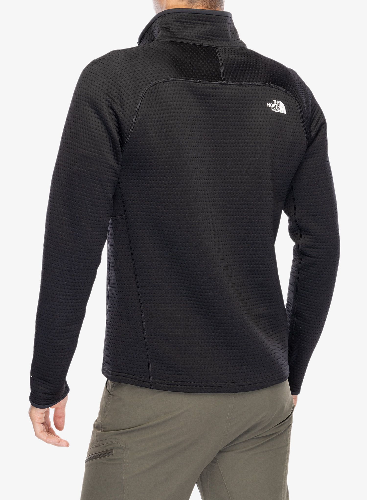 Mikina bez kapuce The North Face Dotknit Thermal 1/4 Zip - tnf black