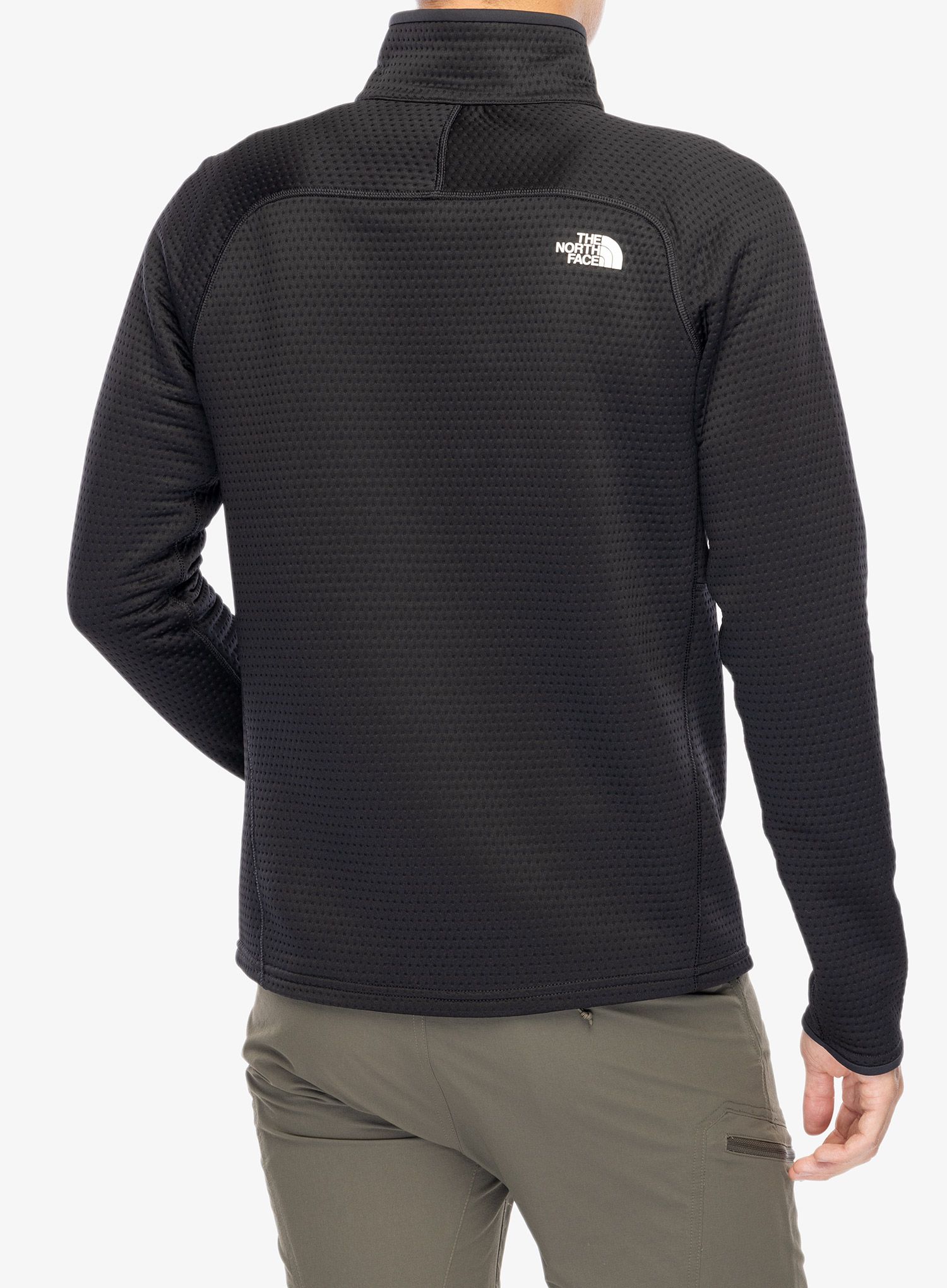 Mikina bez kapuce The North Face Dotknit Thermal 1/4 Zip - tnf black