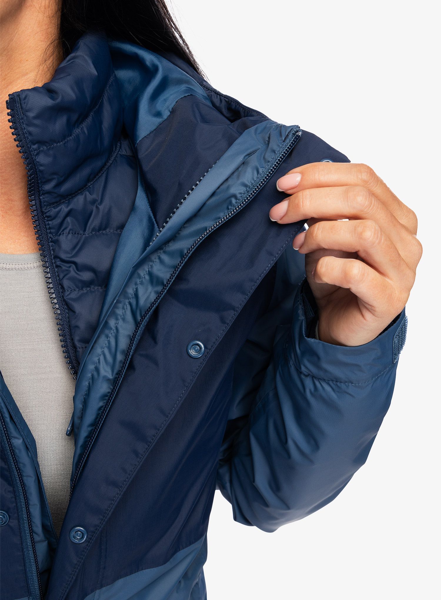 Dámská bunda 3 v 1 The North Face Down Insulated DryVent Triclimate - blue/navy