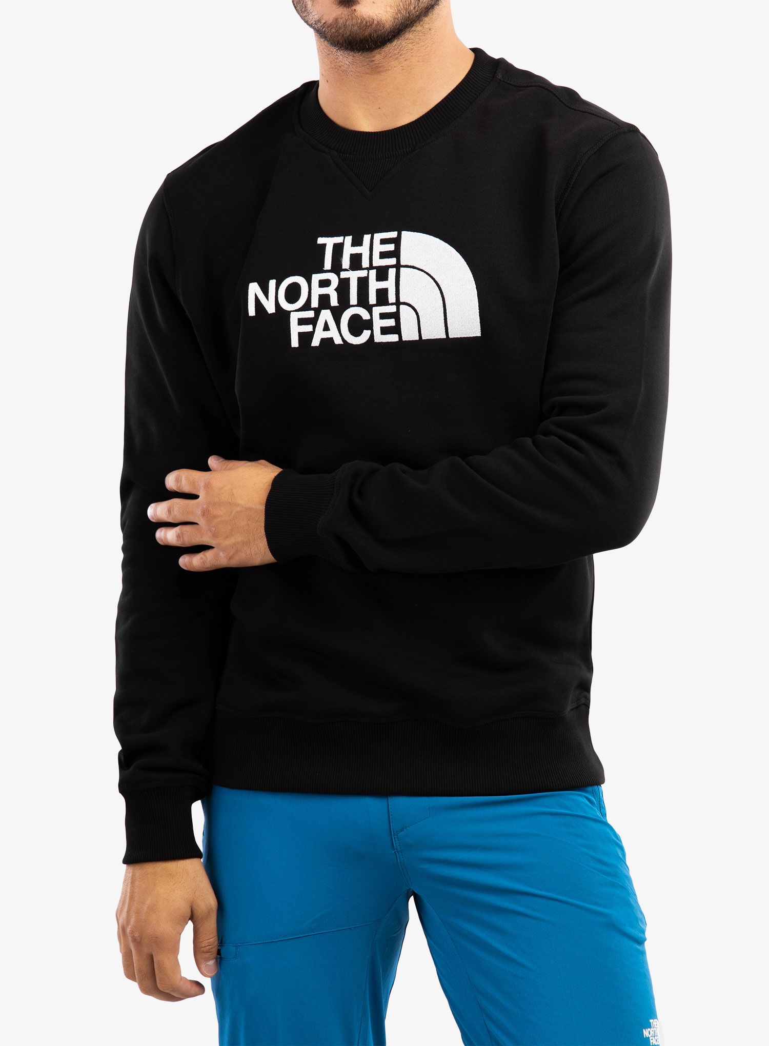 Mikina bez kapuce The North Face Drew Peak Crew - black/white