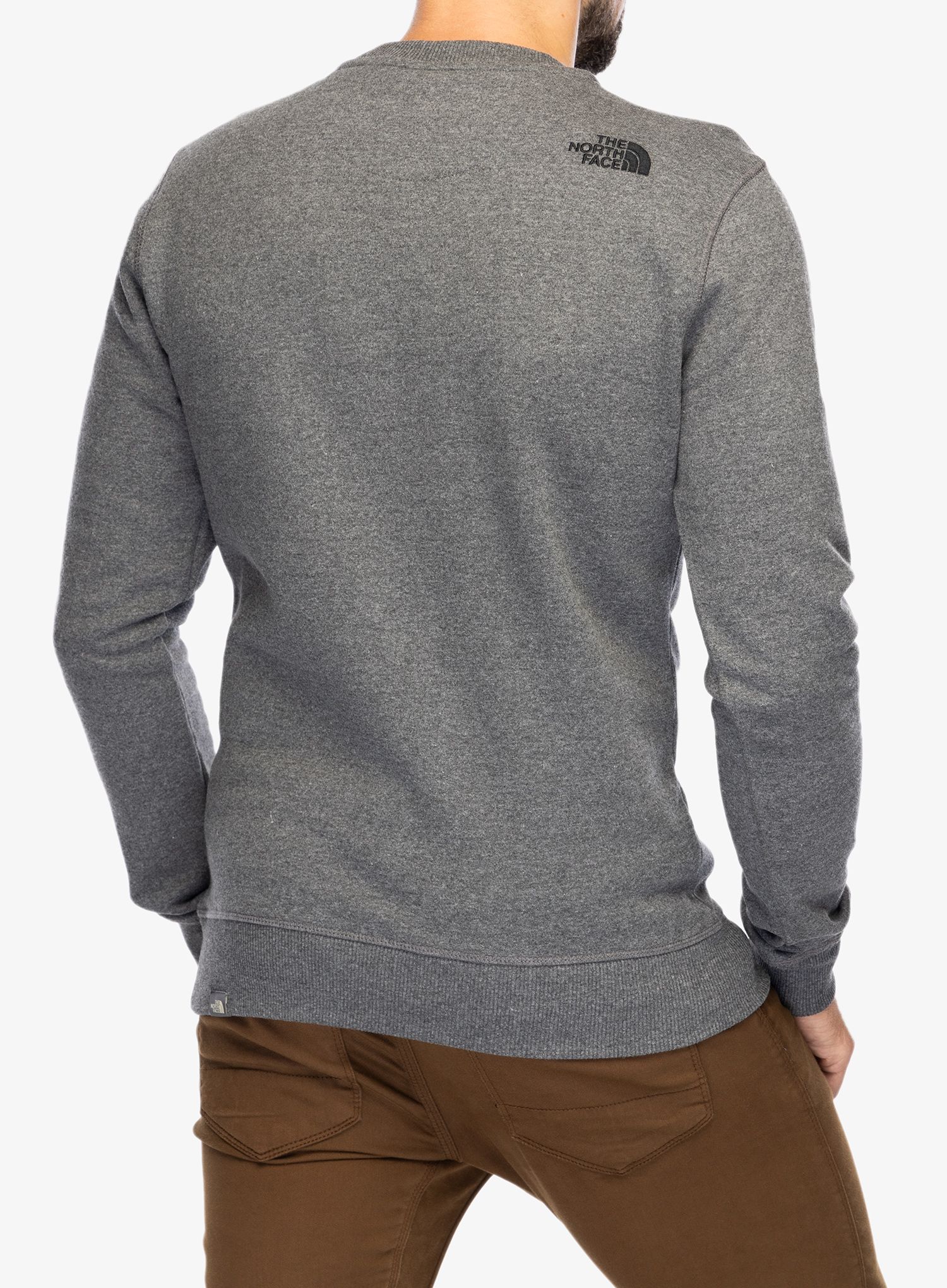 Mikina The North Face Drew Peak Crew - heather grey/black