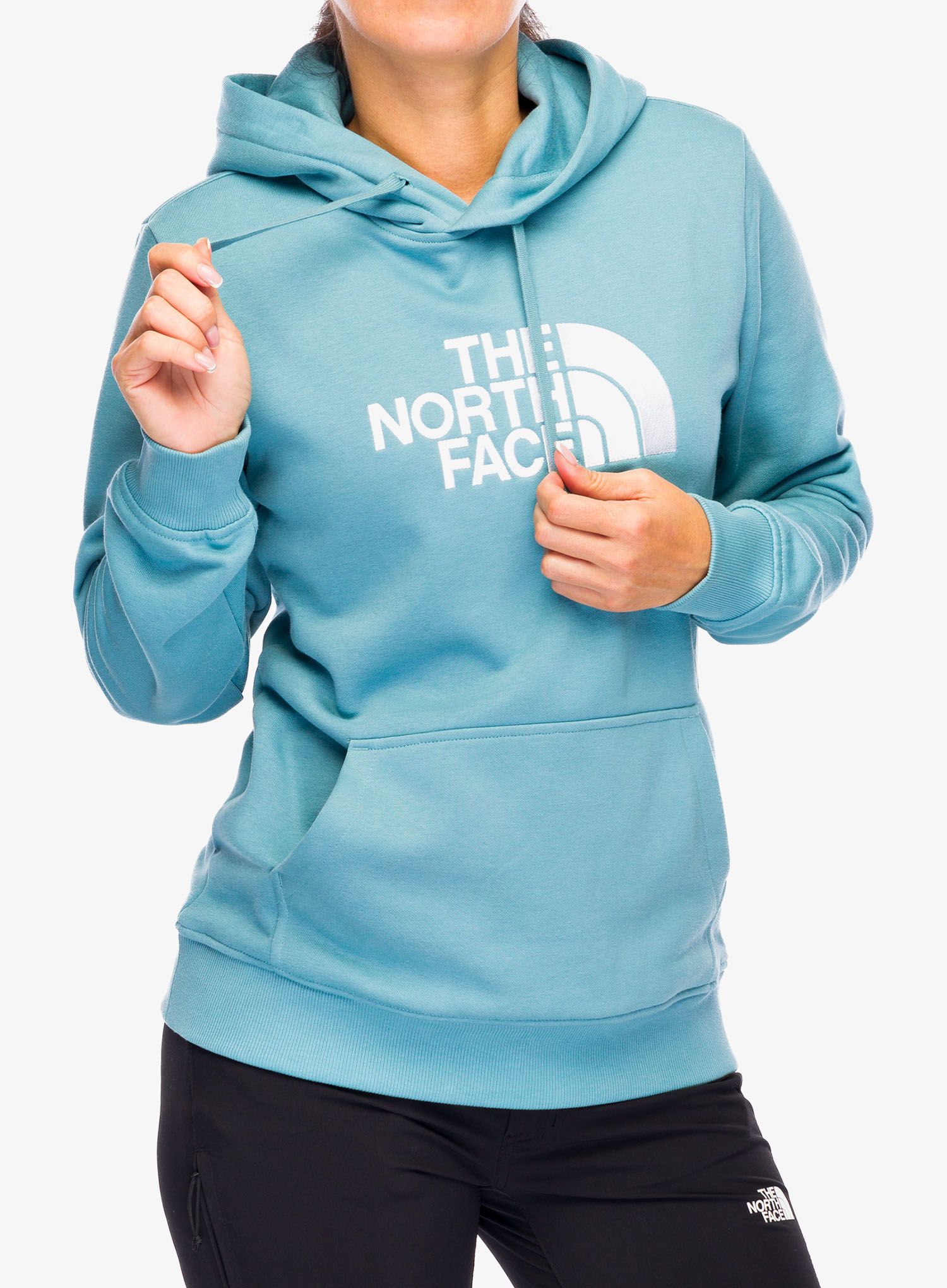 Dámská mikina s kapucí The North Face Drew Peak Pullover Hoodie - algae blue