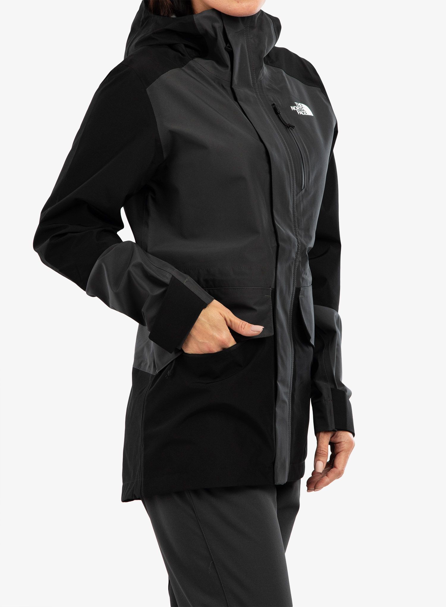 Dámská bunda The North Face Dryzzle All Weather Jkt FUTURELIGHT - grey/black