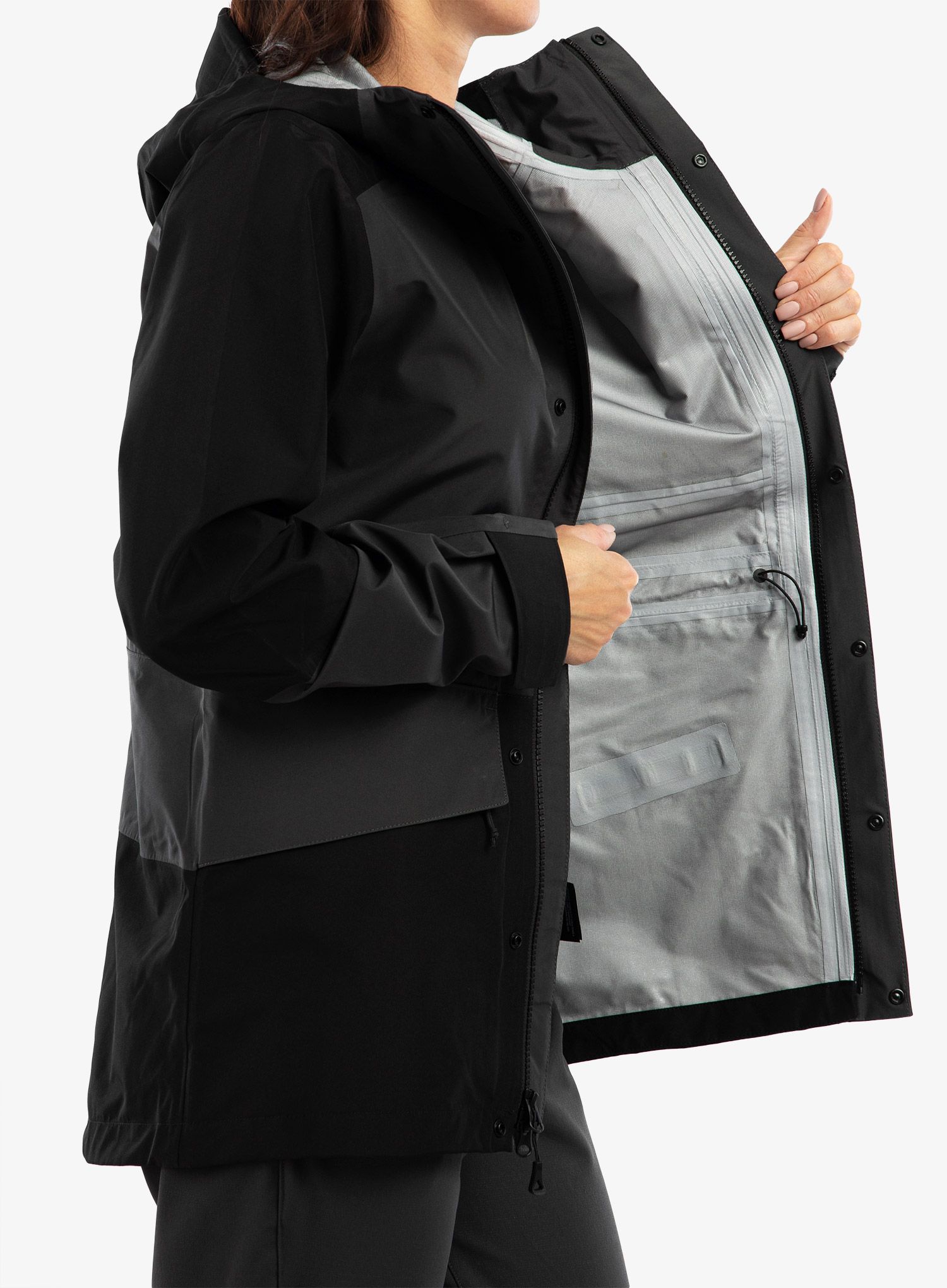 Dámská bunda The North Face Dryzzle All Weather Jkt FUTURELIGHT - grey/black