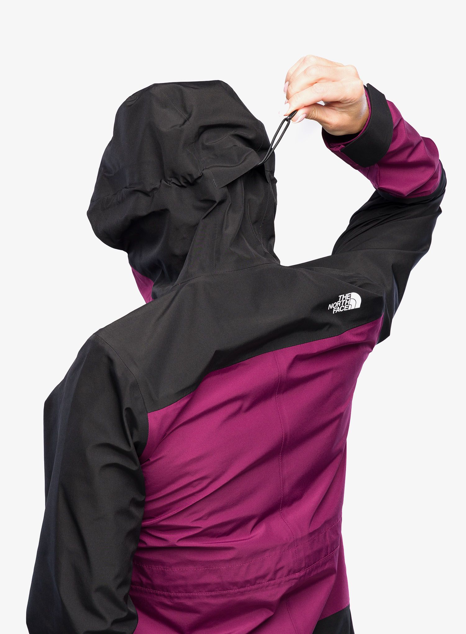 Dámská nepromokavá bunda s membránou The North Face Dryzzle All Weather Jkt FUTURELIGHT - berry/black