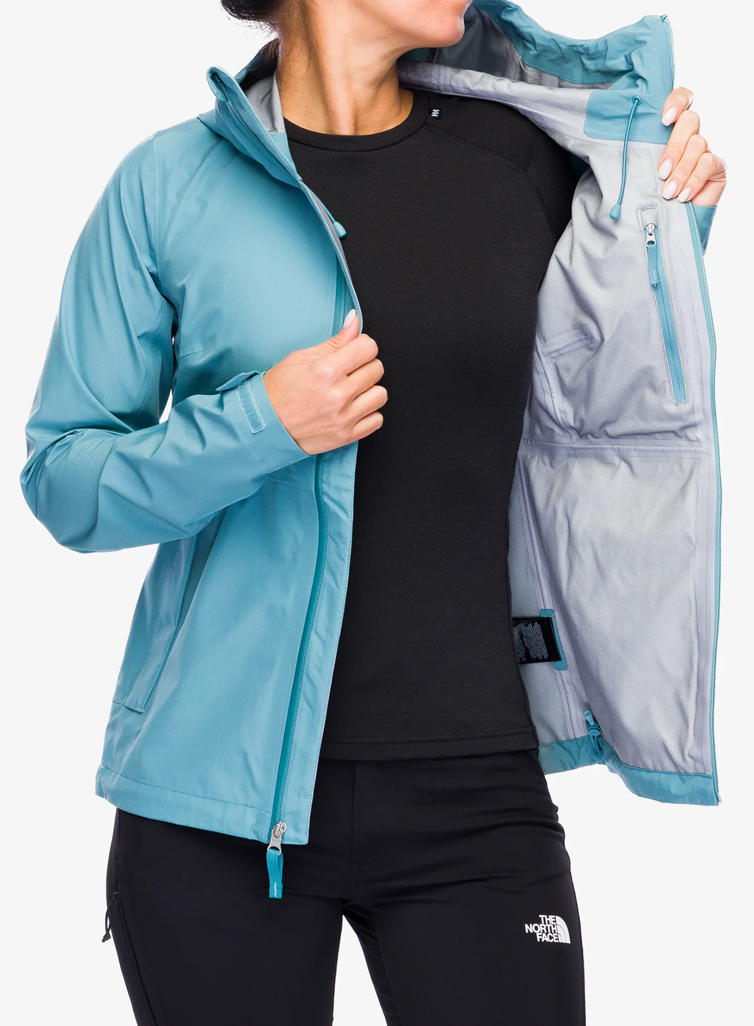 Dámská bunda do deště The North Face Dryzzle Futurelight Jacket - algae blue
