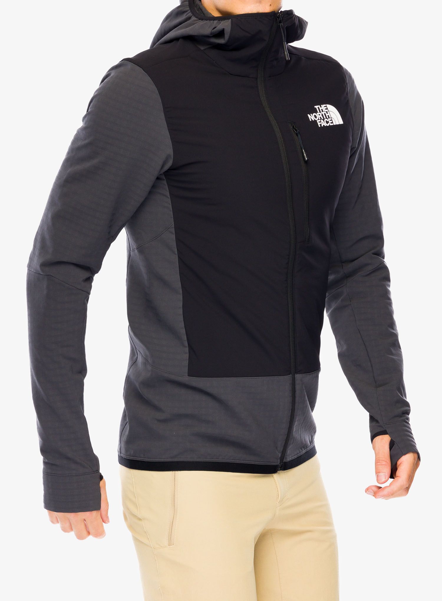 Hybridní bunda The North Face Elixir Hybrid Ventrix Midlayer - asphalt grey/tnf black