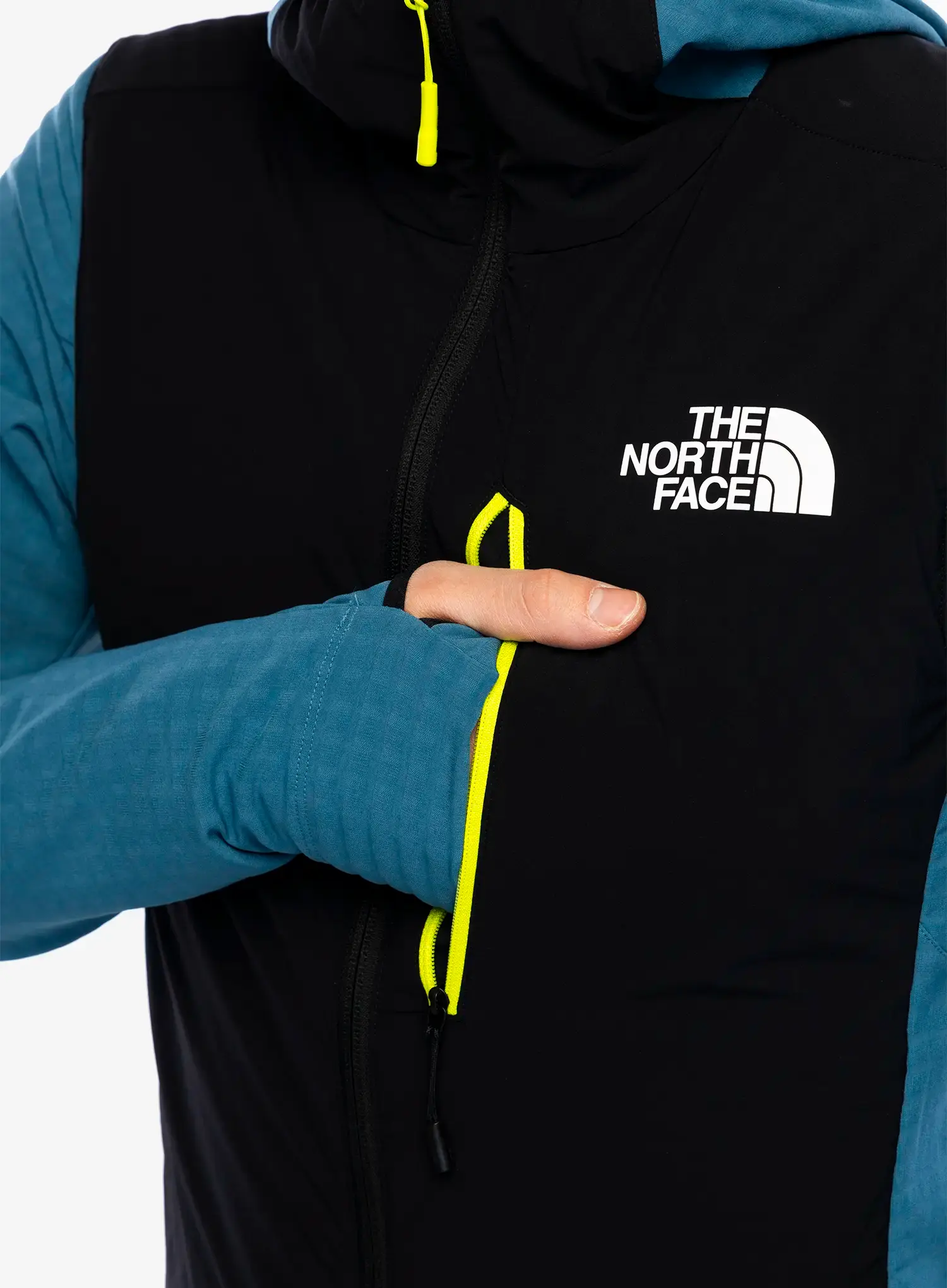Hybridní bunda The North Face Elixir Hybrid Ventrix Midlayer - mallard blue/tnf black