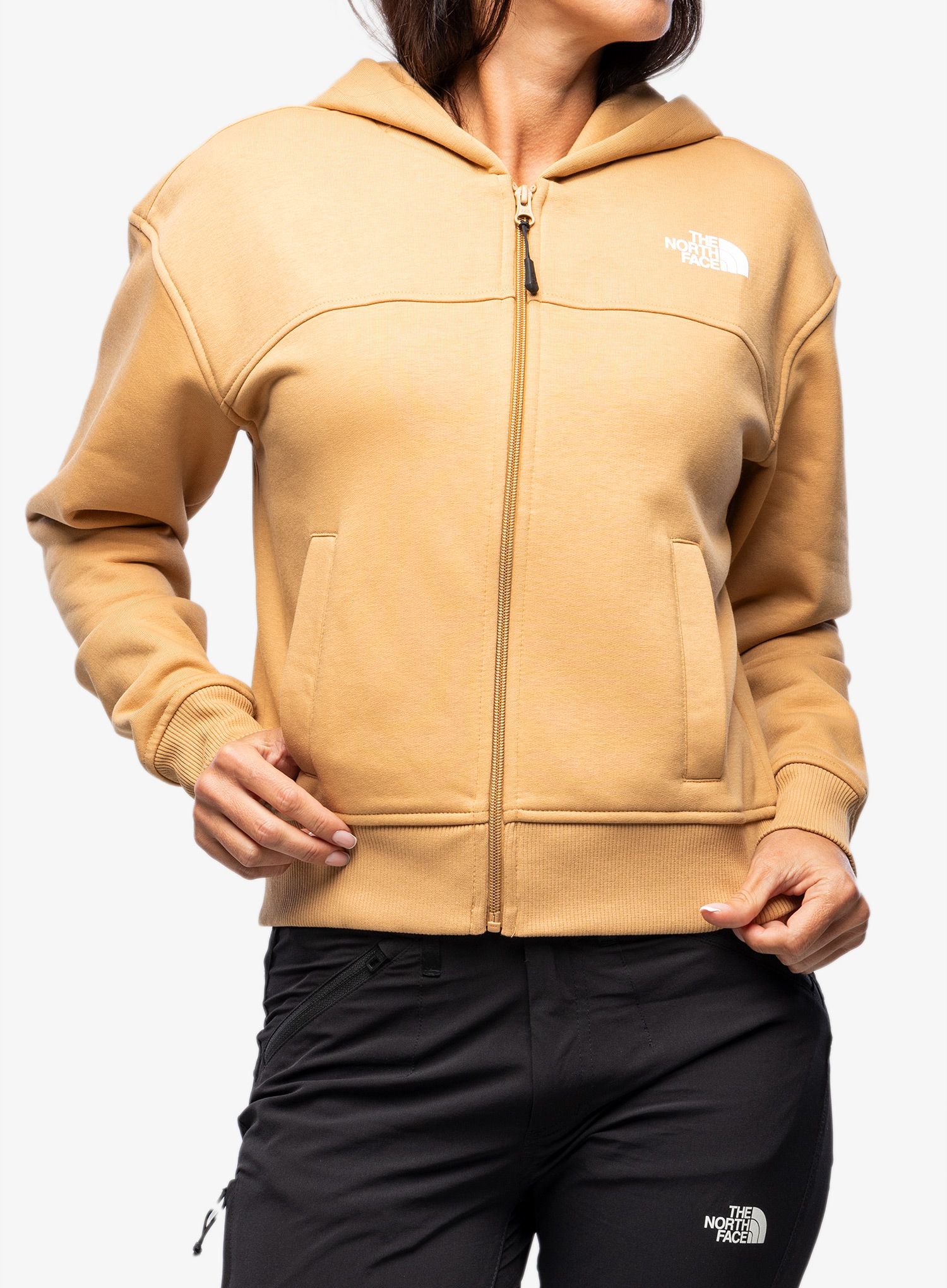 Dámská mikina The North Face Essential FZ Hoodie - almond butter