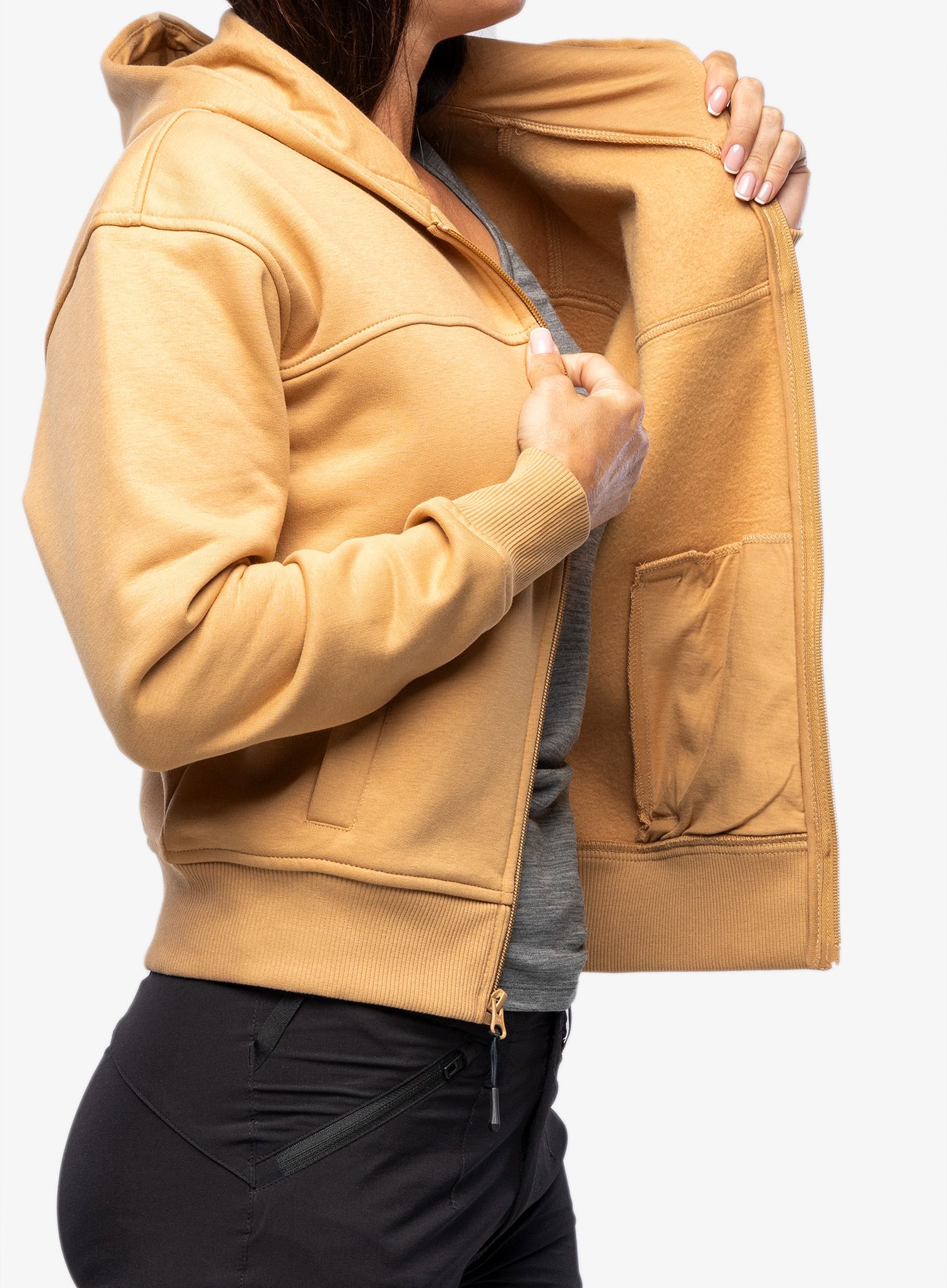Dámská mikina The North Face Essential FZ Hoodie - almond butter