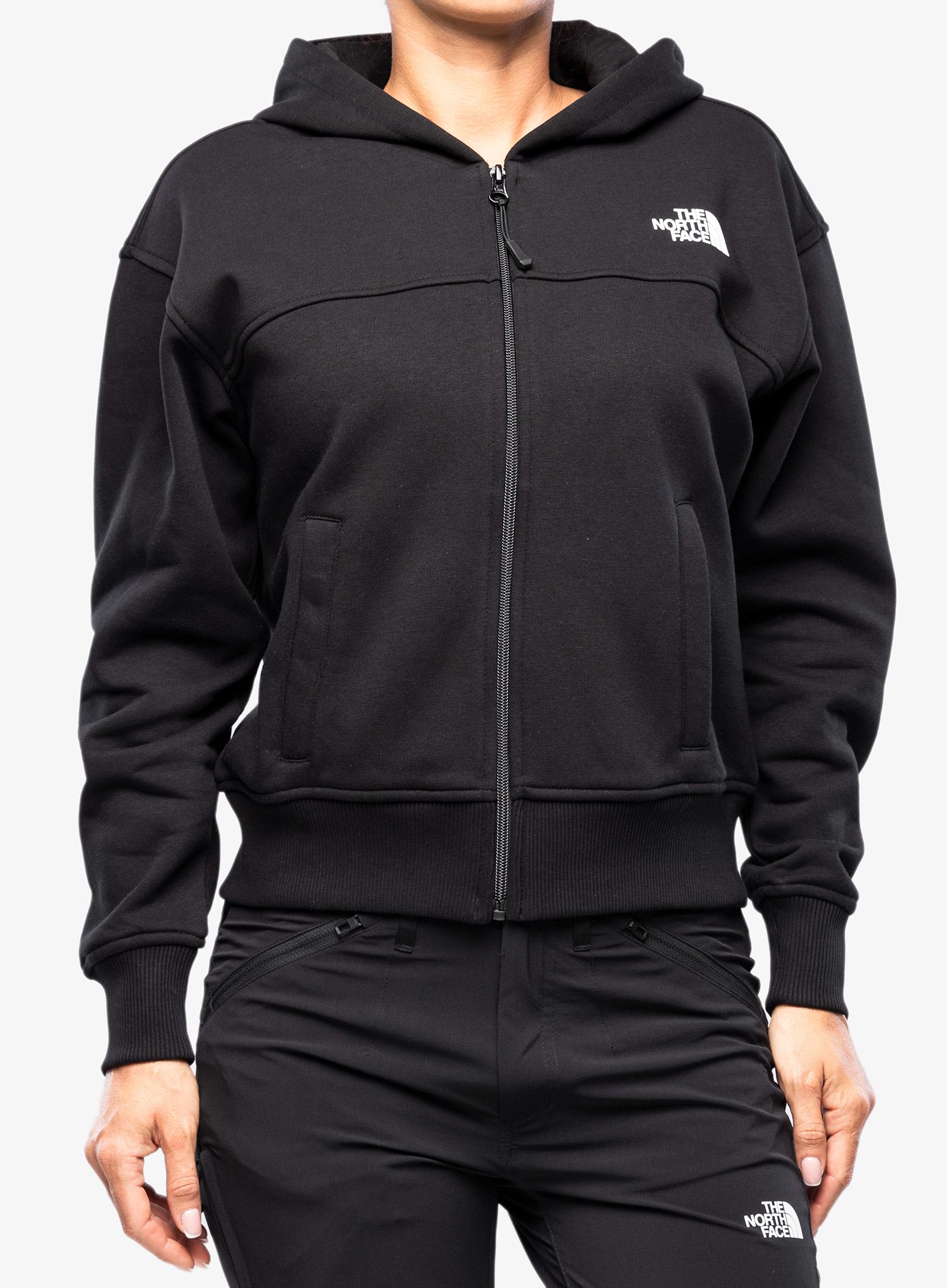 Dámská mikina s kapucí The North Face Essential FZ Hoodie - tnf black