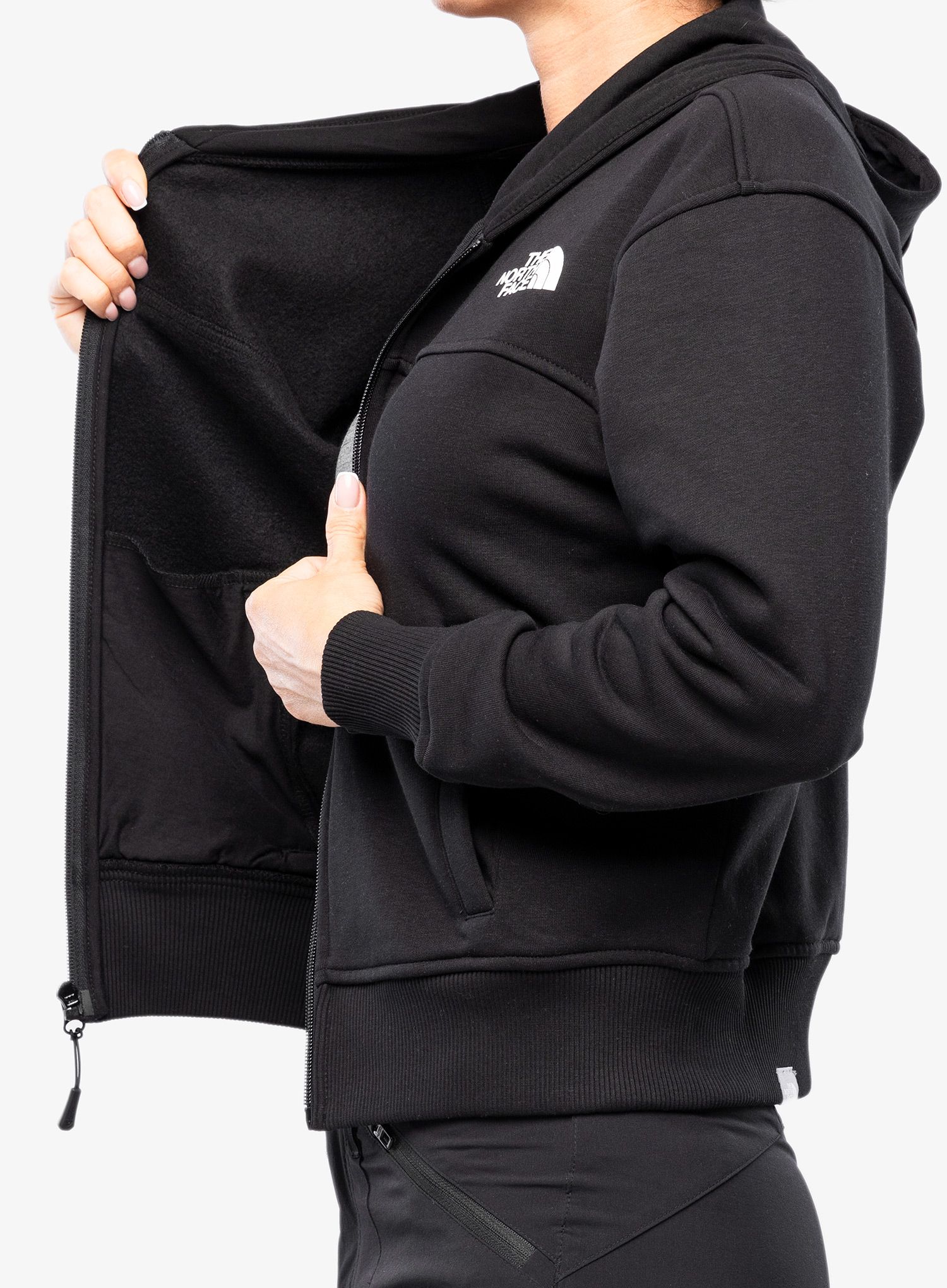 Dámská mikina s kapucí The North Face Essential FZ Hoodie - tnf black
