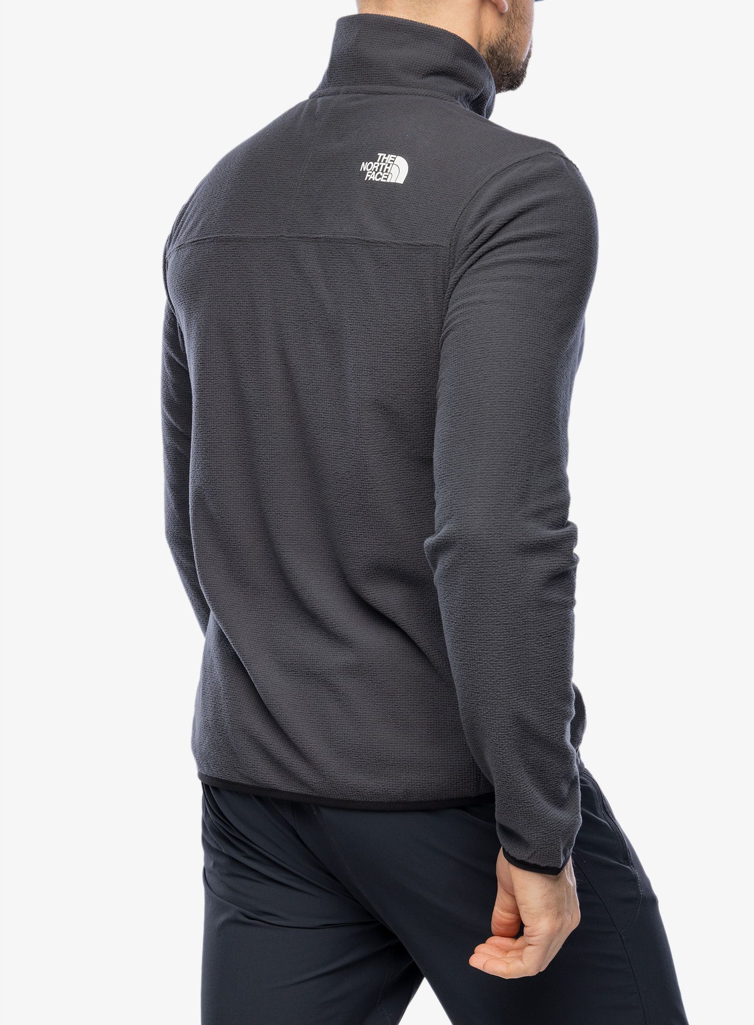 Mikina se zipem The North Face Experit 1/4 Zip Grid Fleece - grey/black