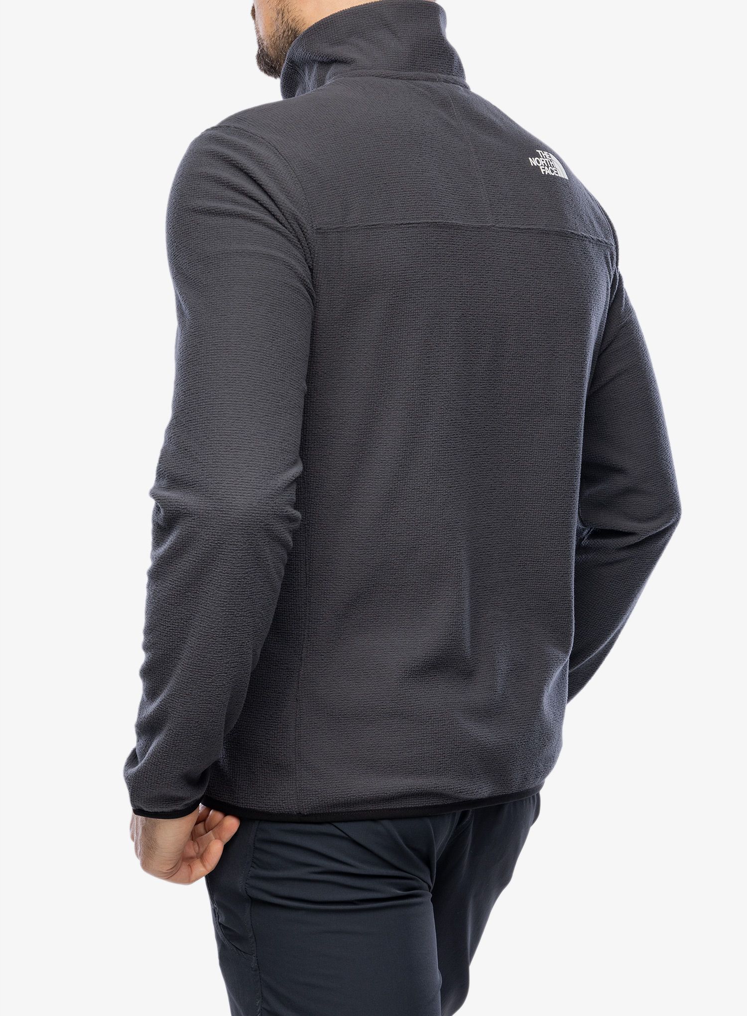 Mikina se zipem The North Face Experit 1/4 Zip Grid Fleece - grey/black