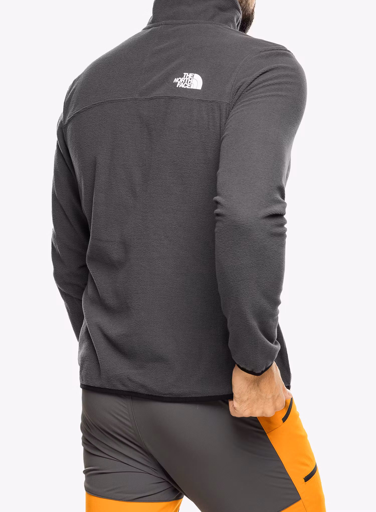 Rozepínací mikina The North Face Experit Grid Fleece - asphalt grey/black