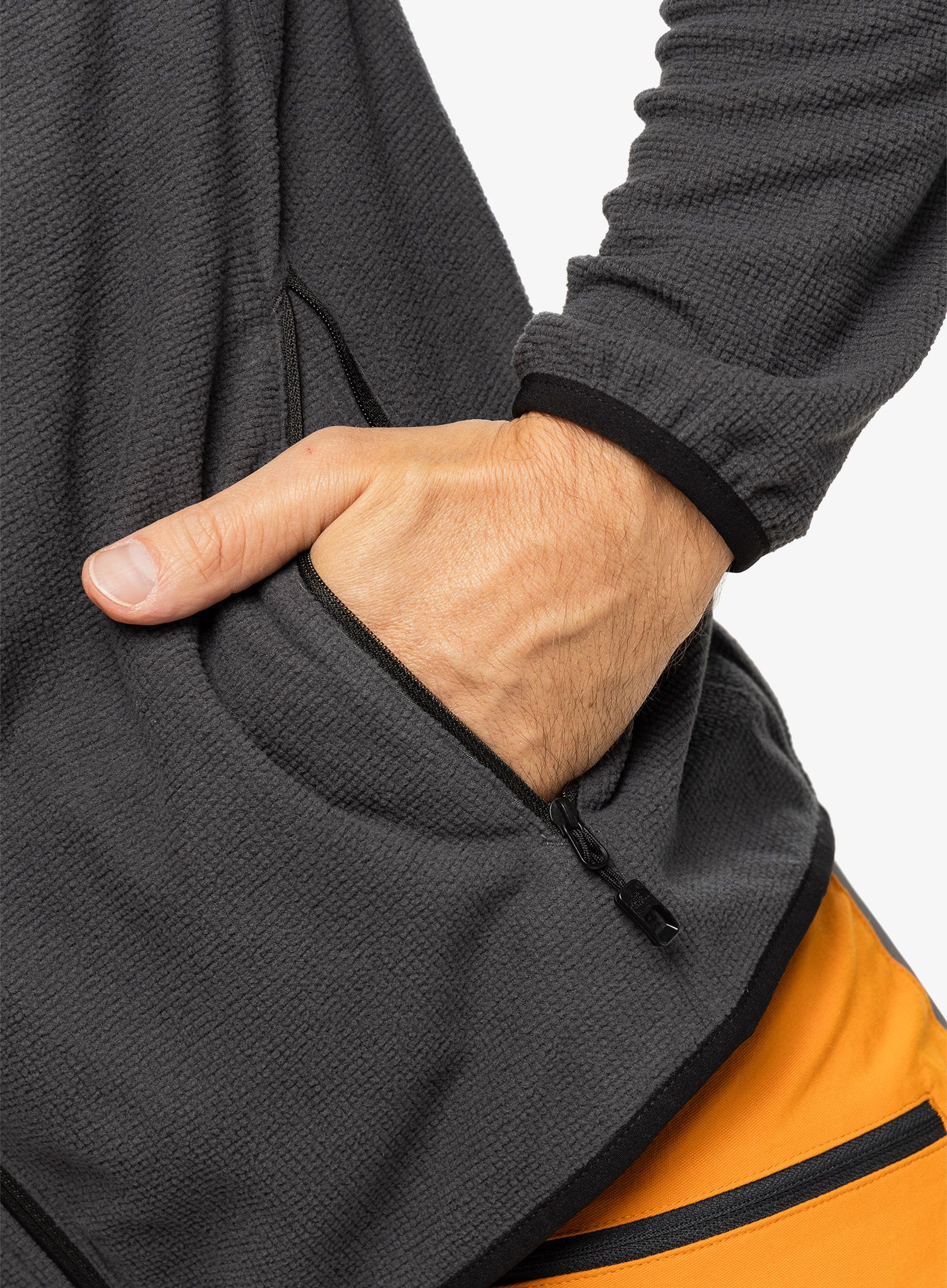 Rozepínací mikina The North Face Experit Grid Fleece - asphalt grey/black