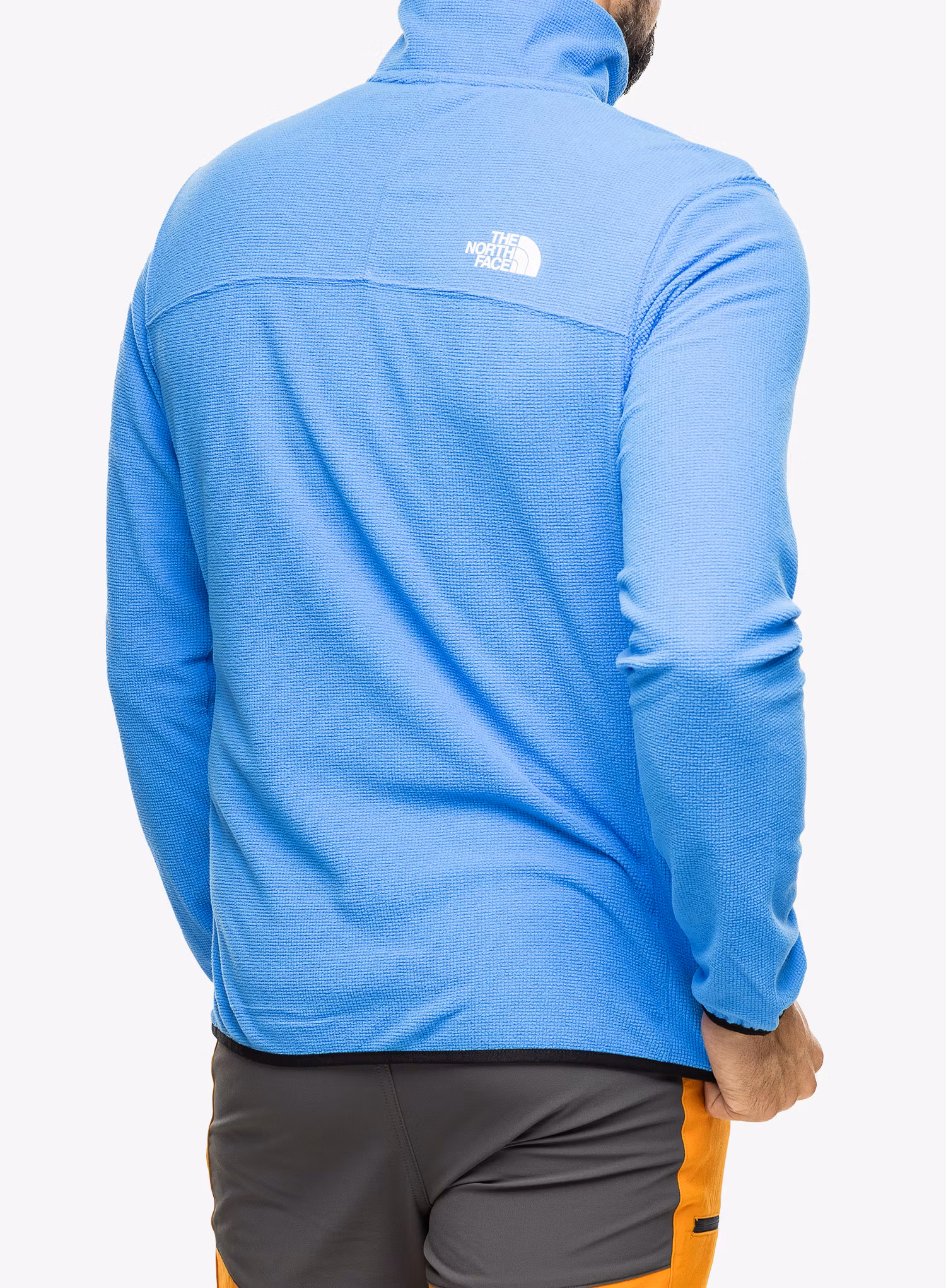Fleece mikina The North Face Experit Grid Fleece - optic blue/black