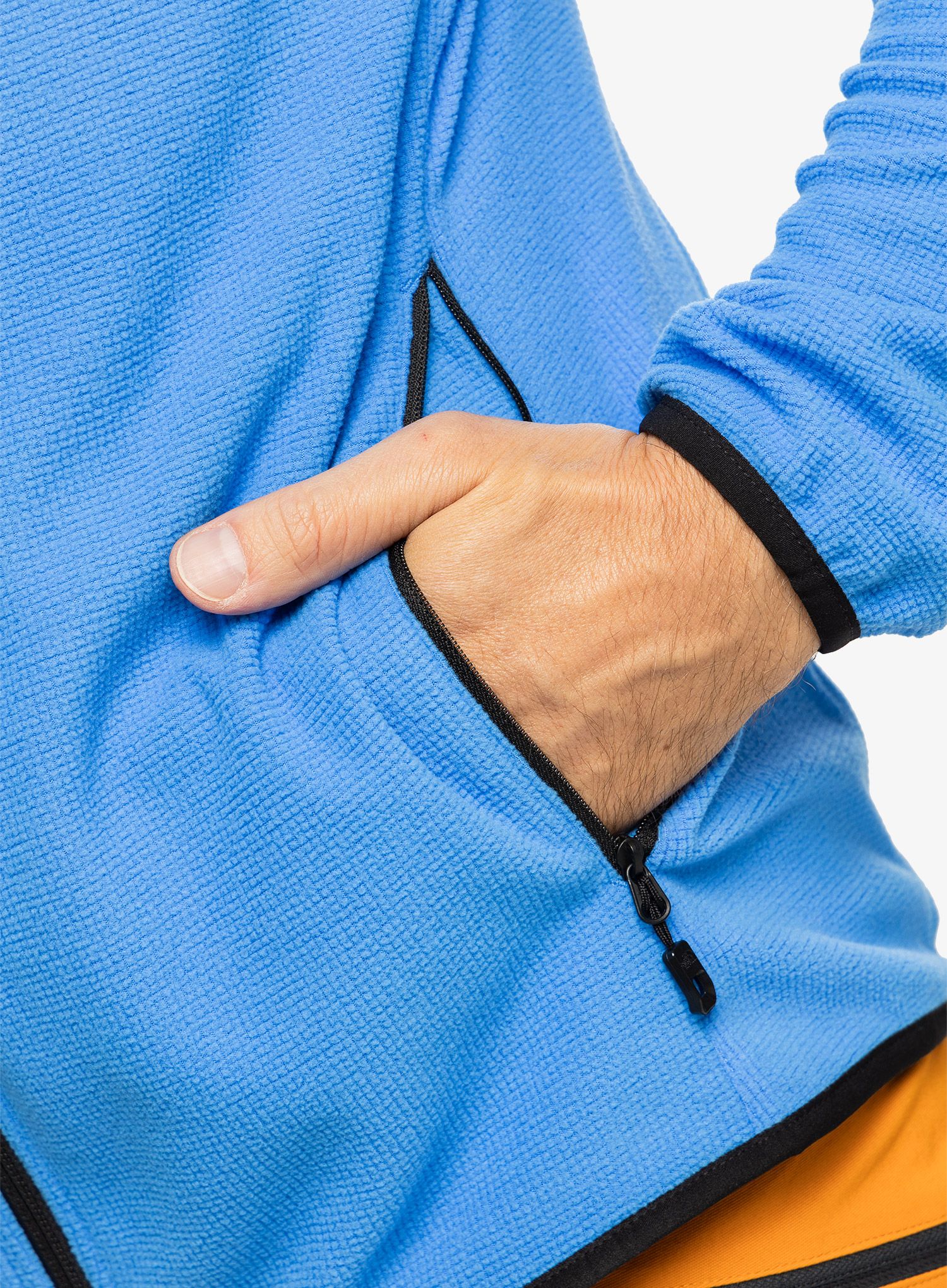 Fleece mikina The North Face Experit Grid Fleece - optic blue/black