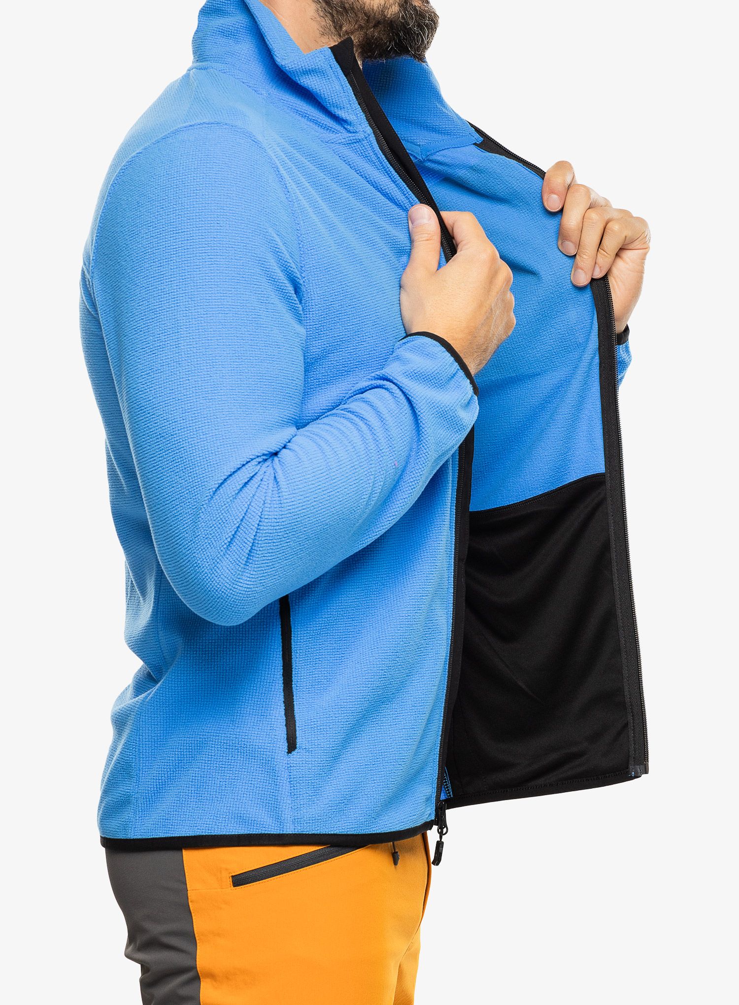 Fleece mikina The North Face Experit Grid Fleece - optic blue/black