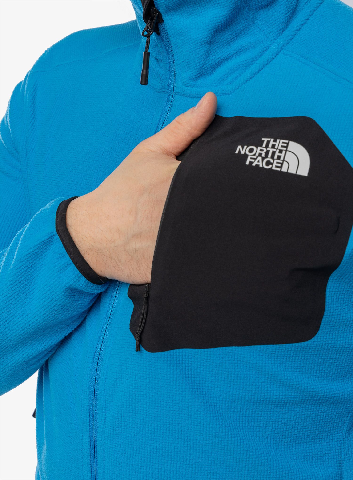 Mikina bez kapuce The North Face Experit Grid Fleece - skyline blue/tnf black