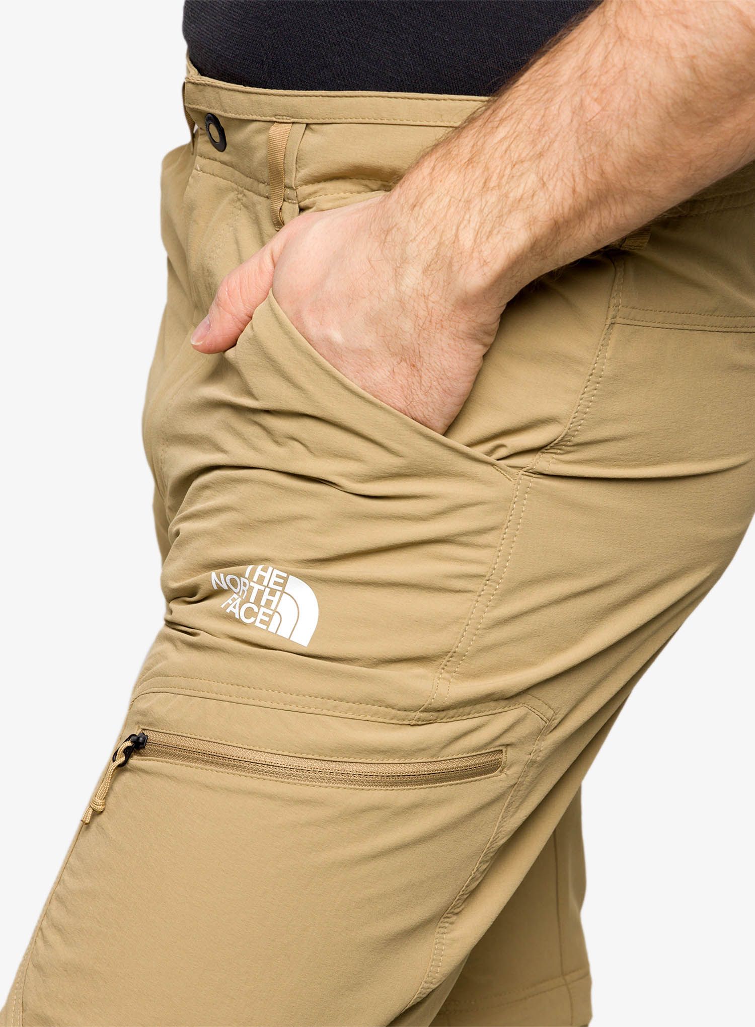 Pánské kalhoty The North Face Exploration Conv Reg Tapered Pant - kelp tan