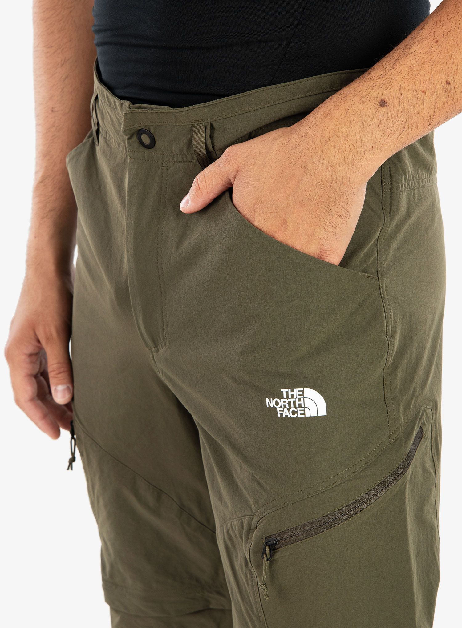 Turistické kalhoty The North Face Exploration Conv Reg Tapered Pant - taupe green