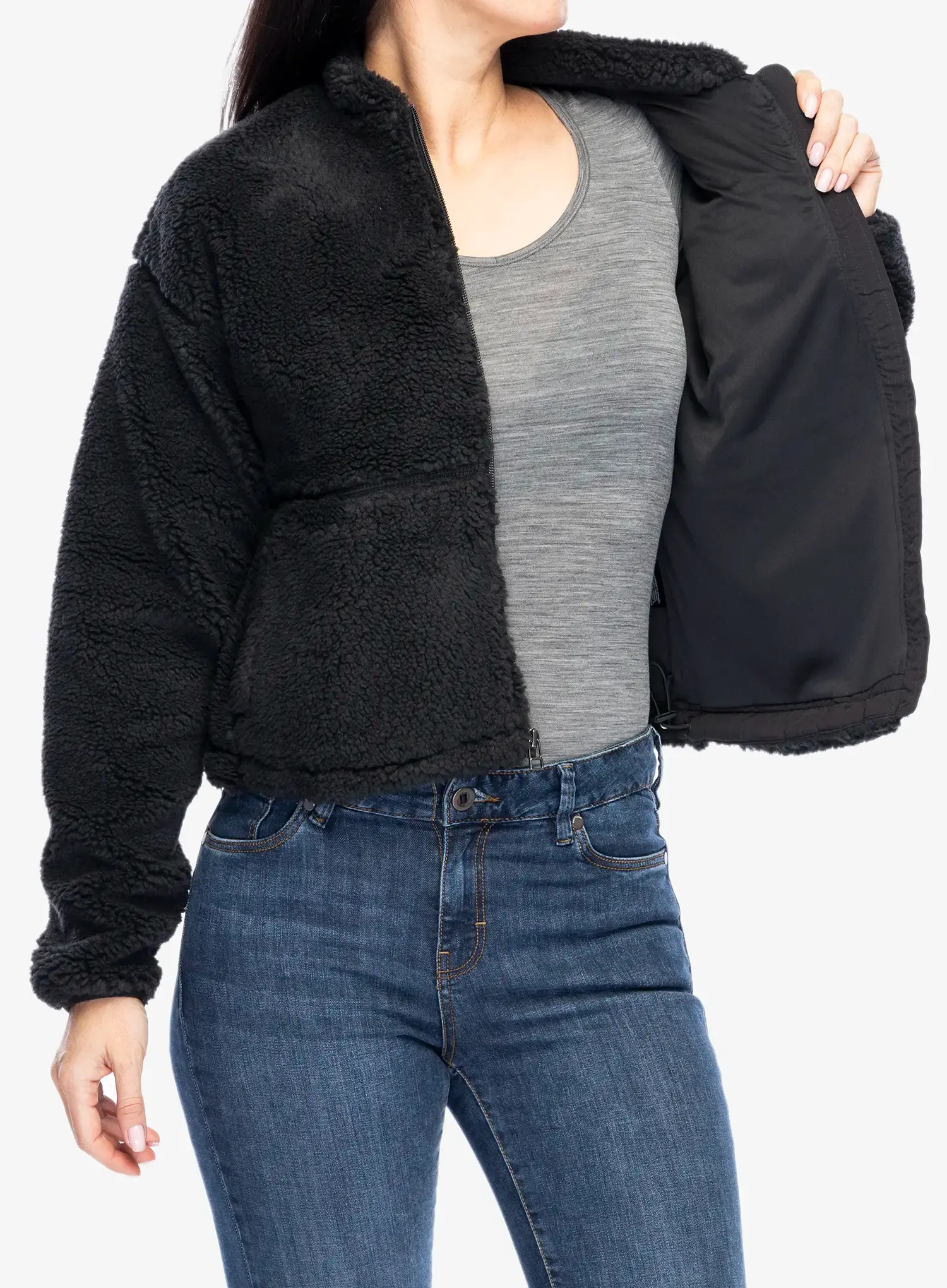Fleecová mikina dámská The North Face Extreme Pile 2 FZ Jacket - tnf black
