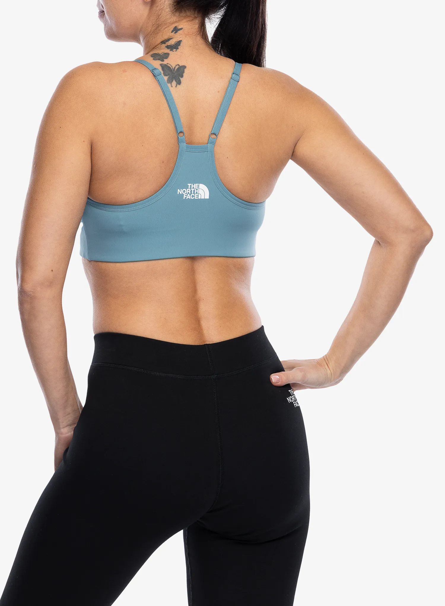 Sportovní podprsenka The North Face Flex Bra - algae blue