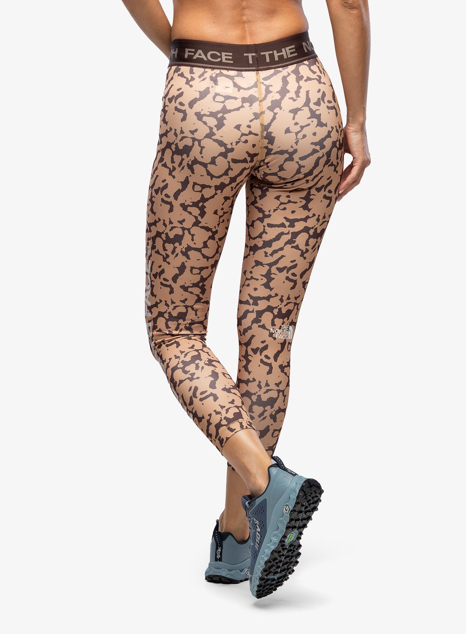 Dámské legíny The North Face Flex Mid Rise Tight Graphic - almond butter