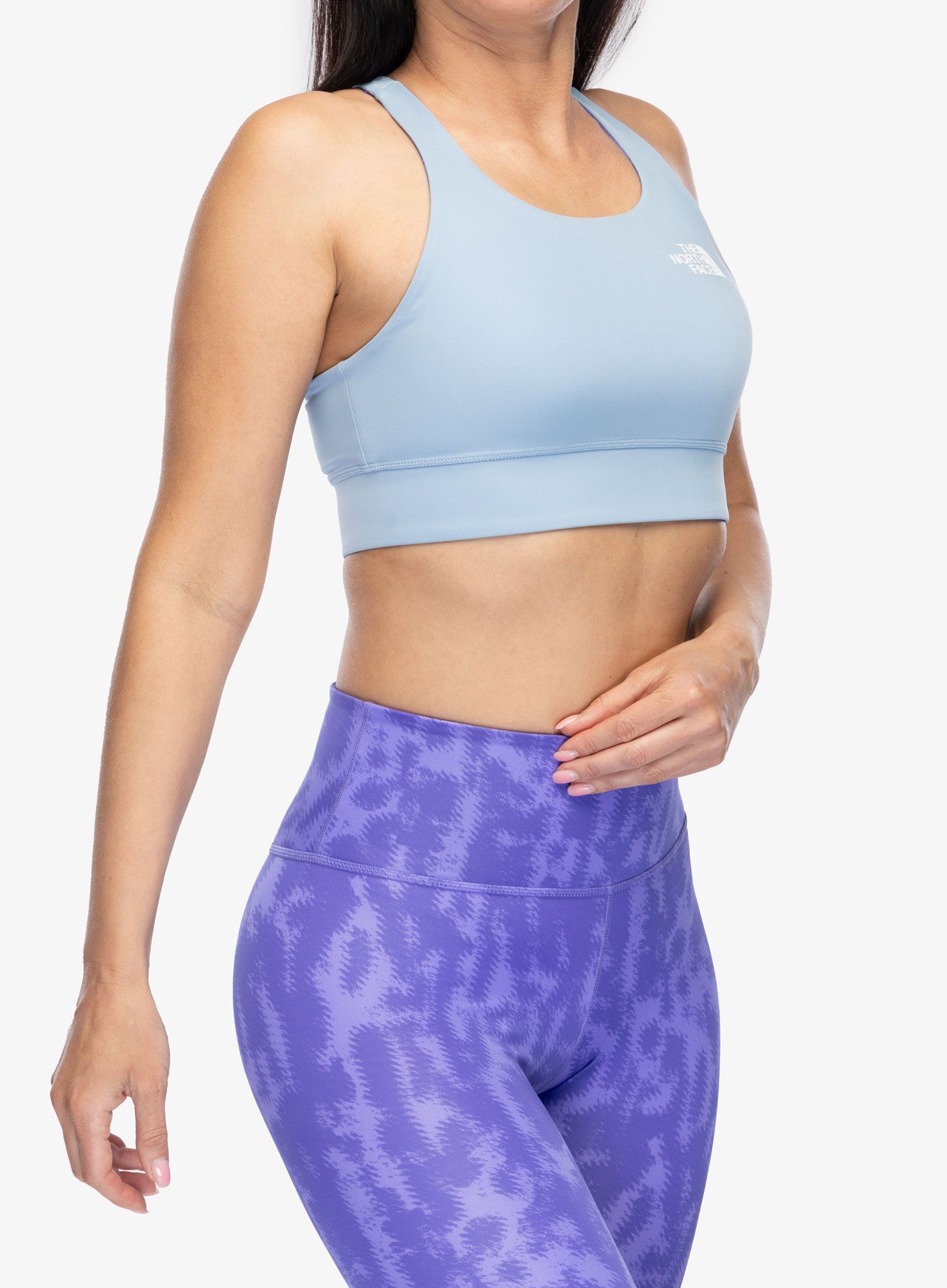Sportovní podprsenka The North Face Flex Reversible Bra Print - violet abstract print