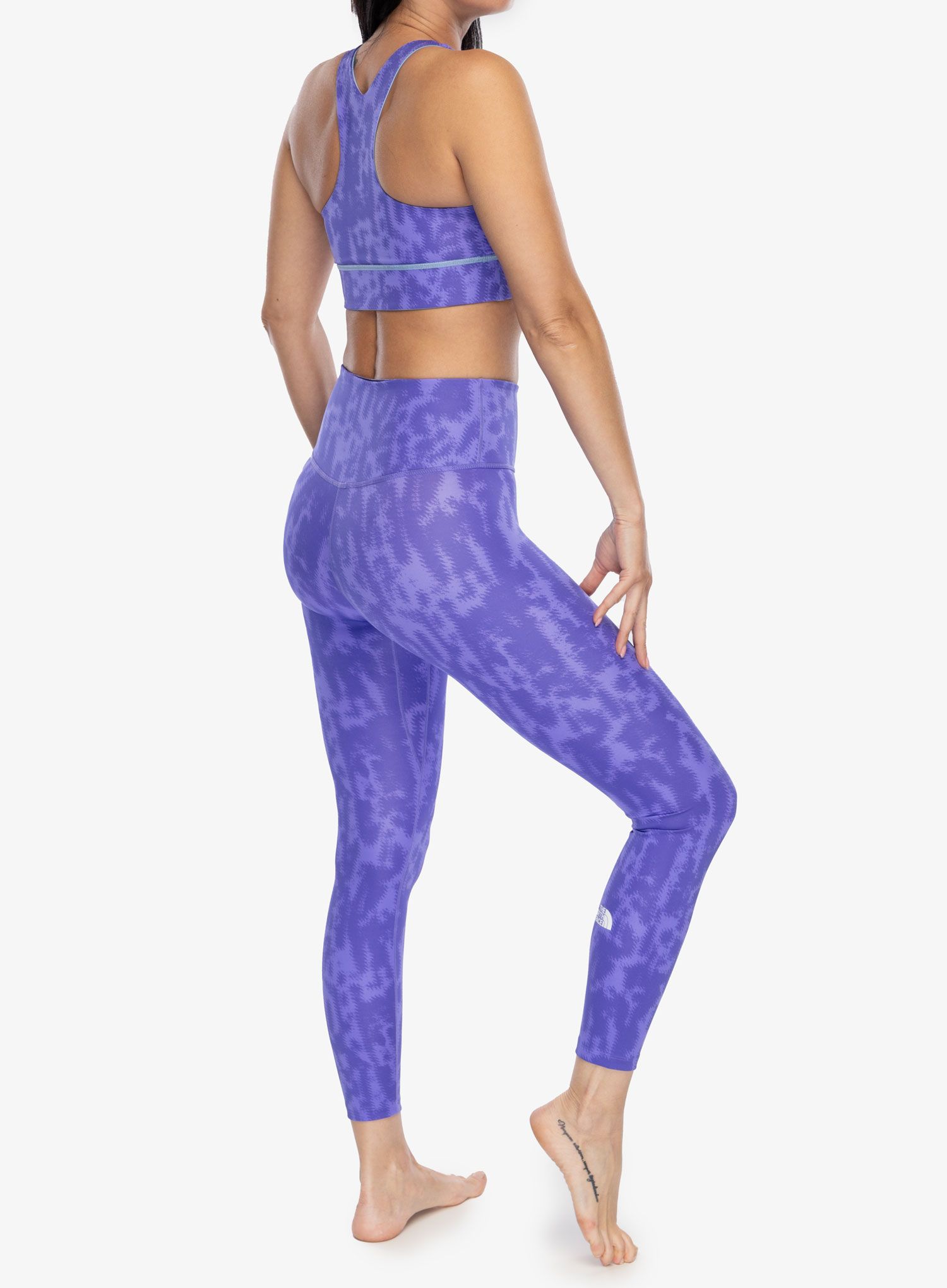 Sportovní podprsenka The North Face Flex Reversible Bra Print - violet abstract print