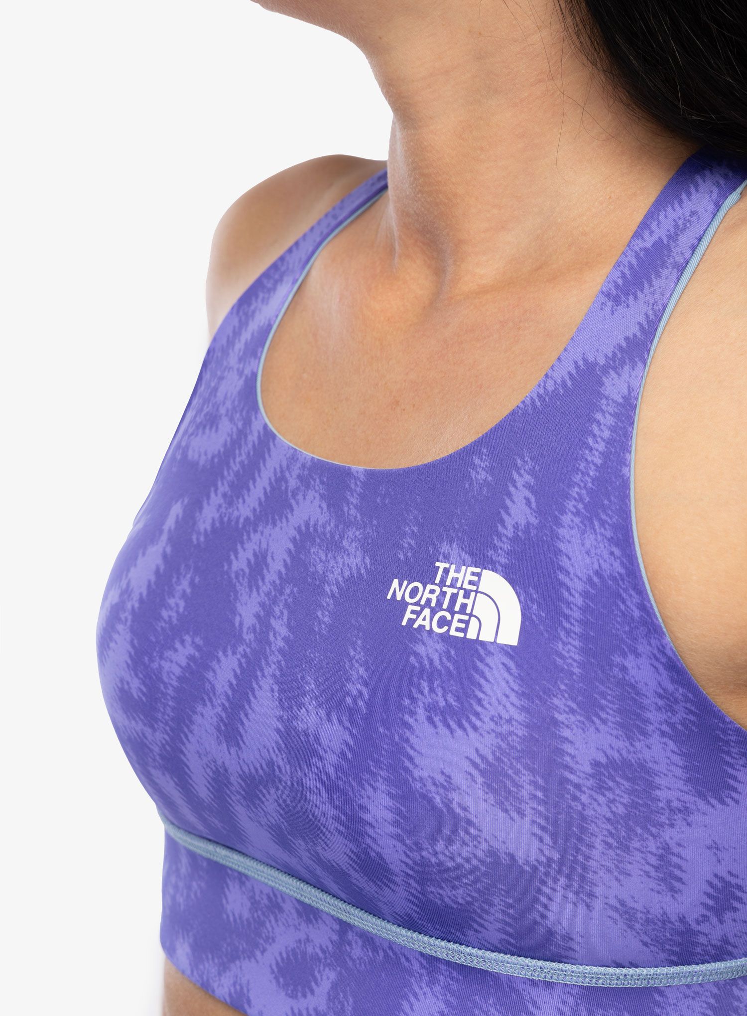 Sportovní podprsenka The North Face Flex Reversible Bra Print - violet abstract print