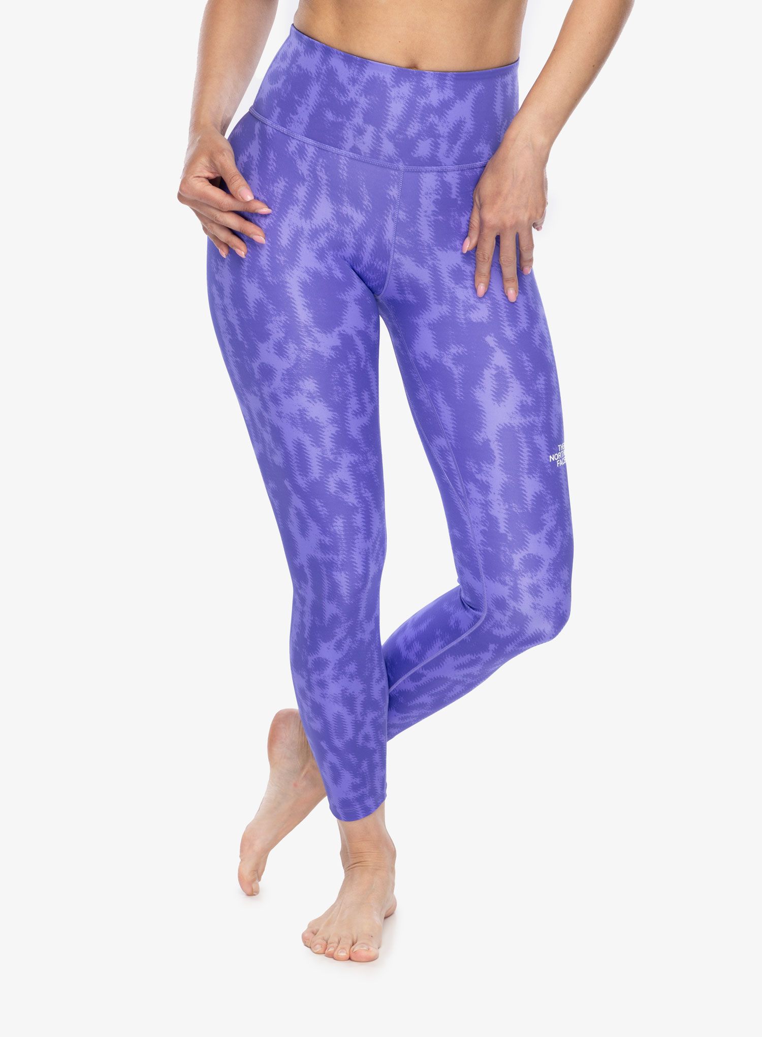Dámské tréninkové legíny The North Face Flex Rise 7/8 Tight Print - violet print