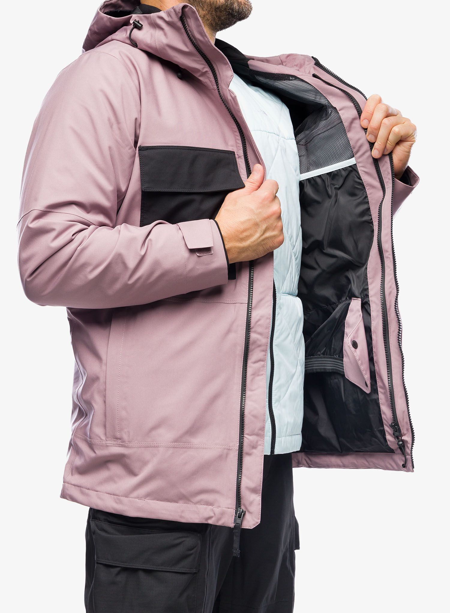 Lyžařská bunda The North Face Fourbarrel Triclimate Jkt - fawn grey/blue
