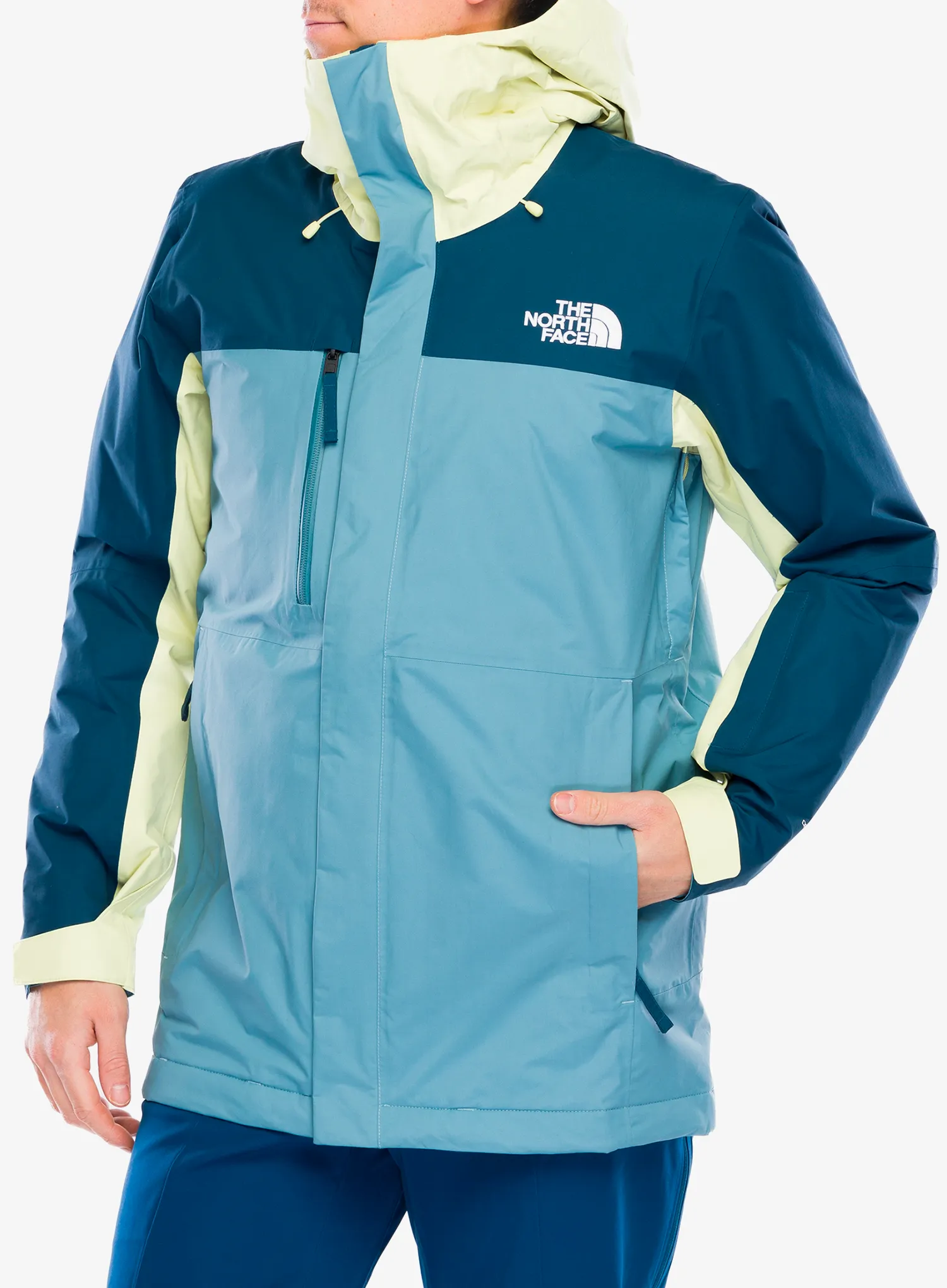 Lyžařská bunda The North Face Freedom Insulated Jacket - algae blue/nettle/petrol
