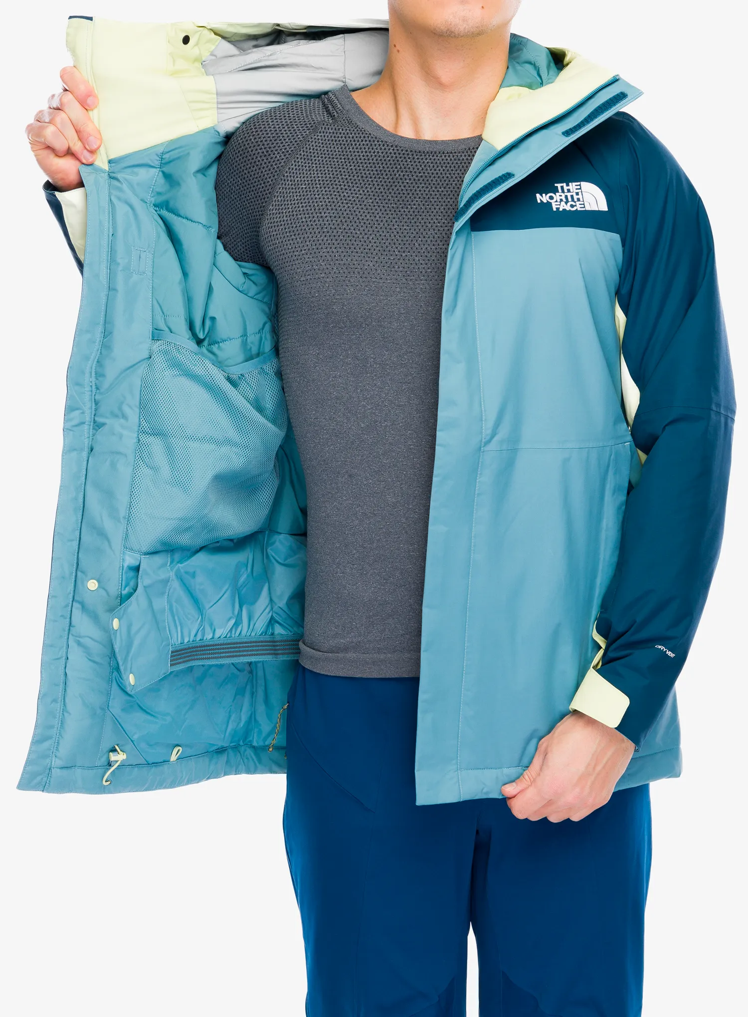 Lyžařská bunda The North Face Freedom Insulated Jacket - algae blue/nettle/petrol