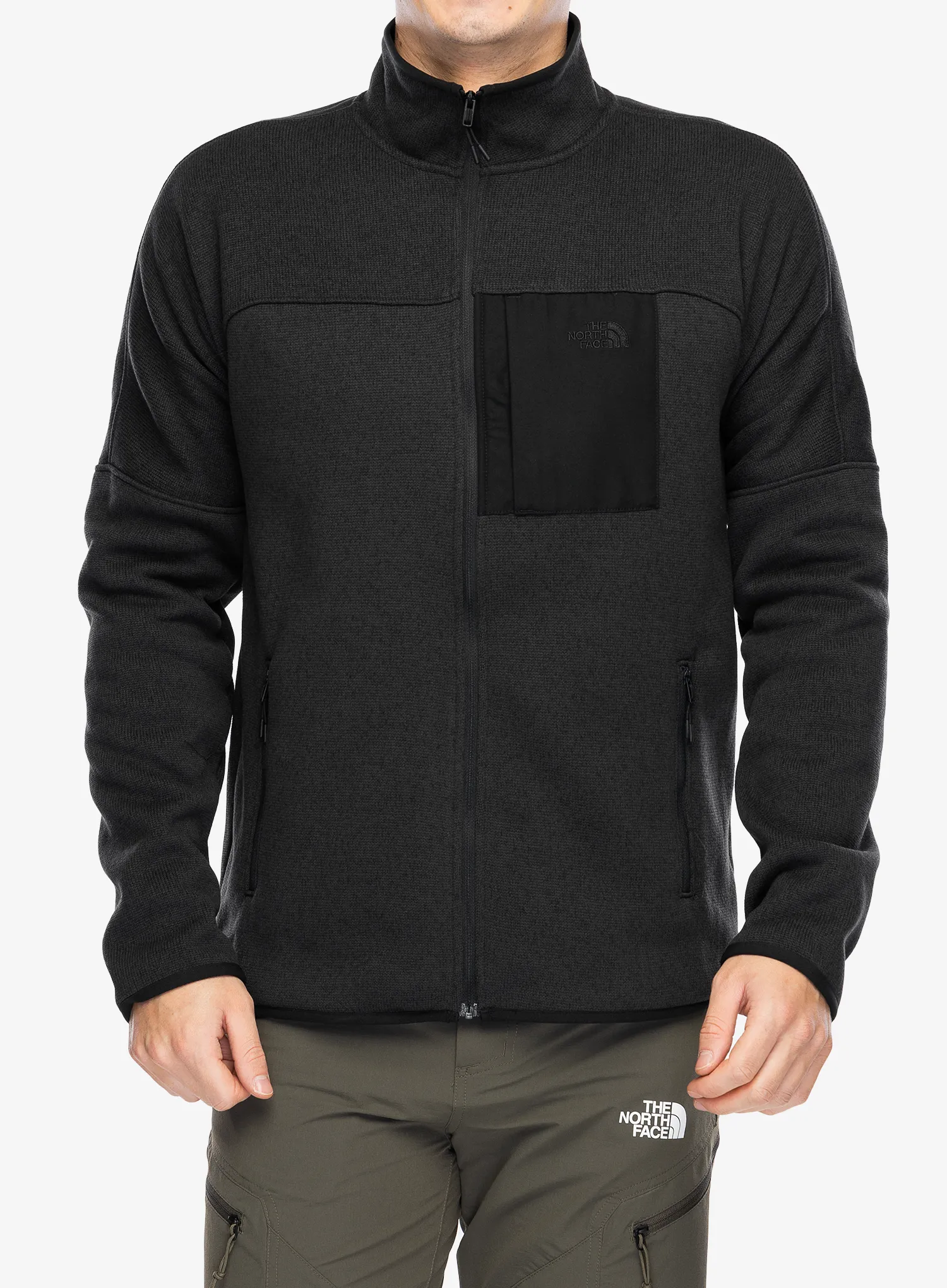 Fleecová bunda The North Face Front Range Fleece Jacket - tnf black heather/npf