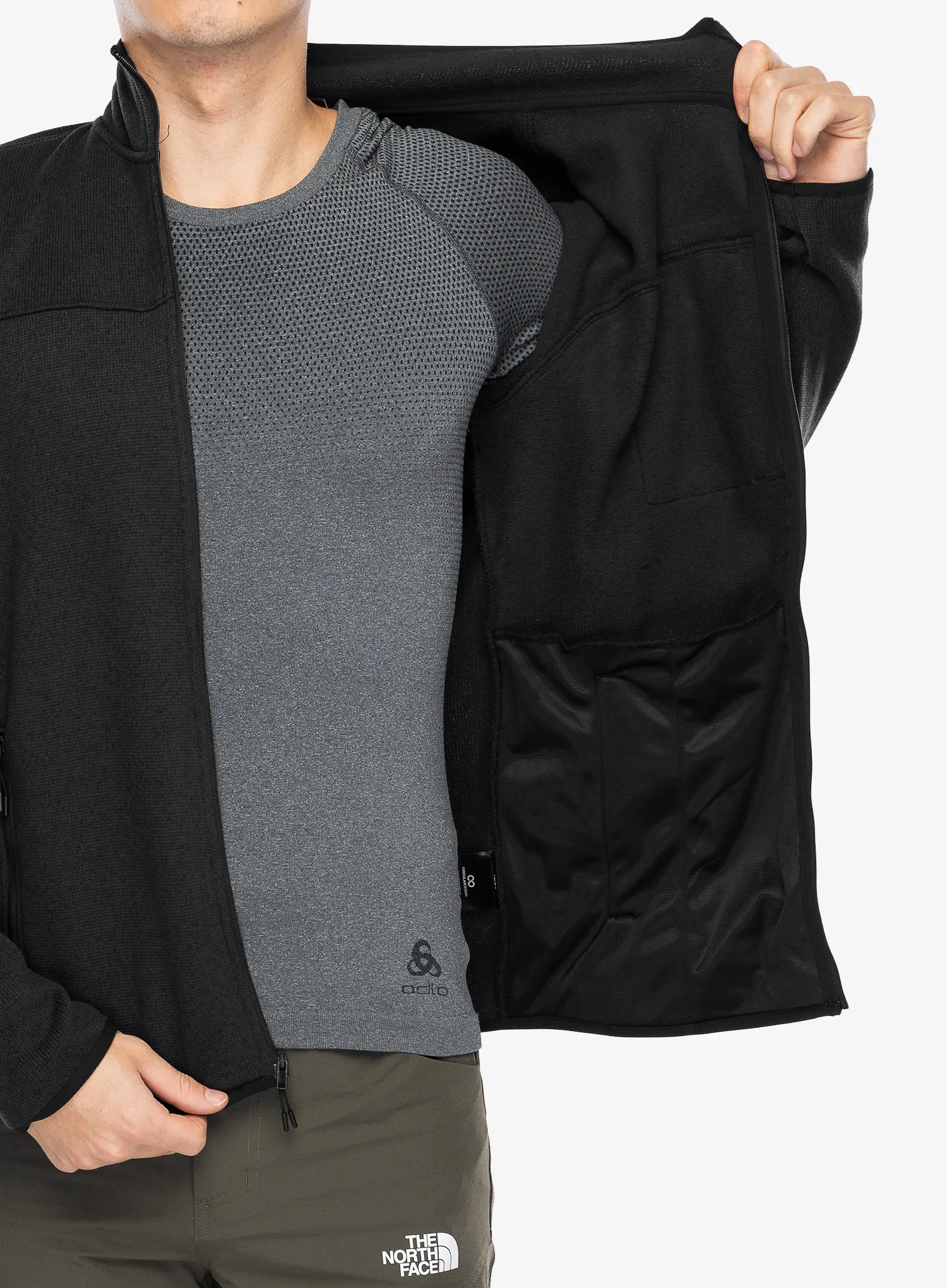 Fleecová bunda The North Face Front Range Fleece Jacket - tnf black heather/npf