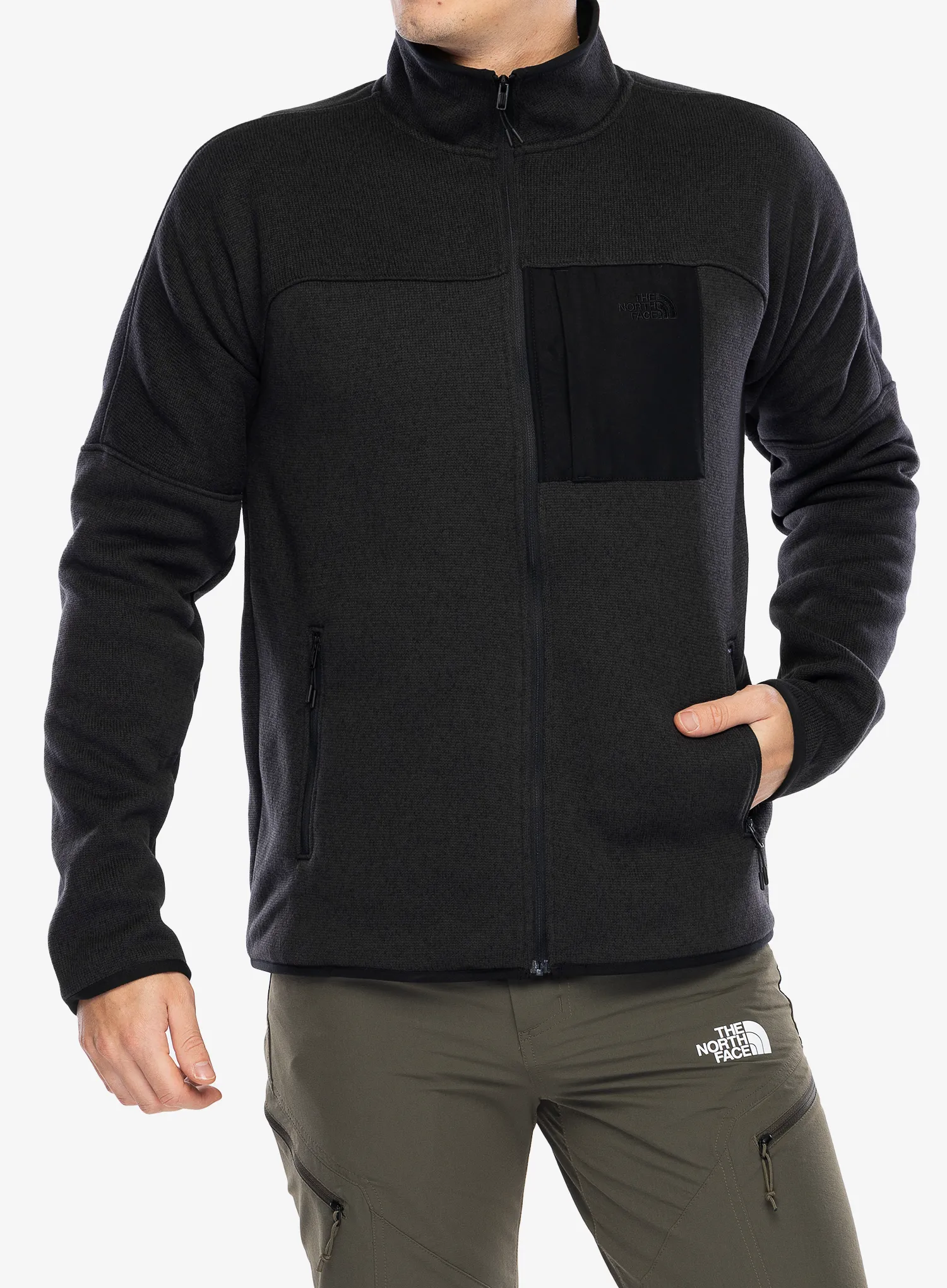 Fleecová bunda The North Face Front Range Fleece Jacket - tnf black heather/npf