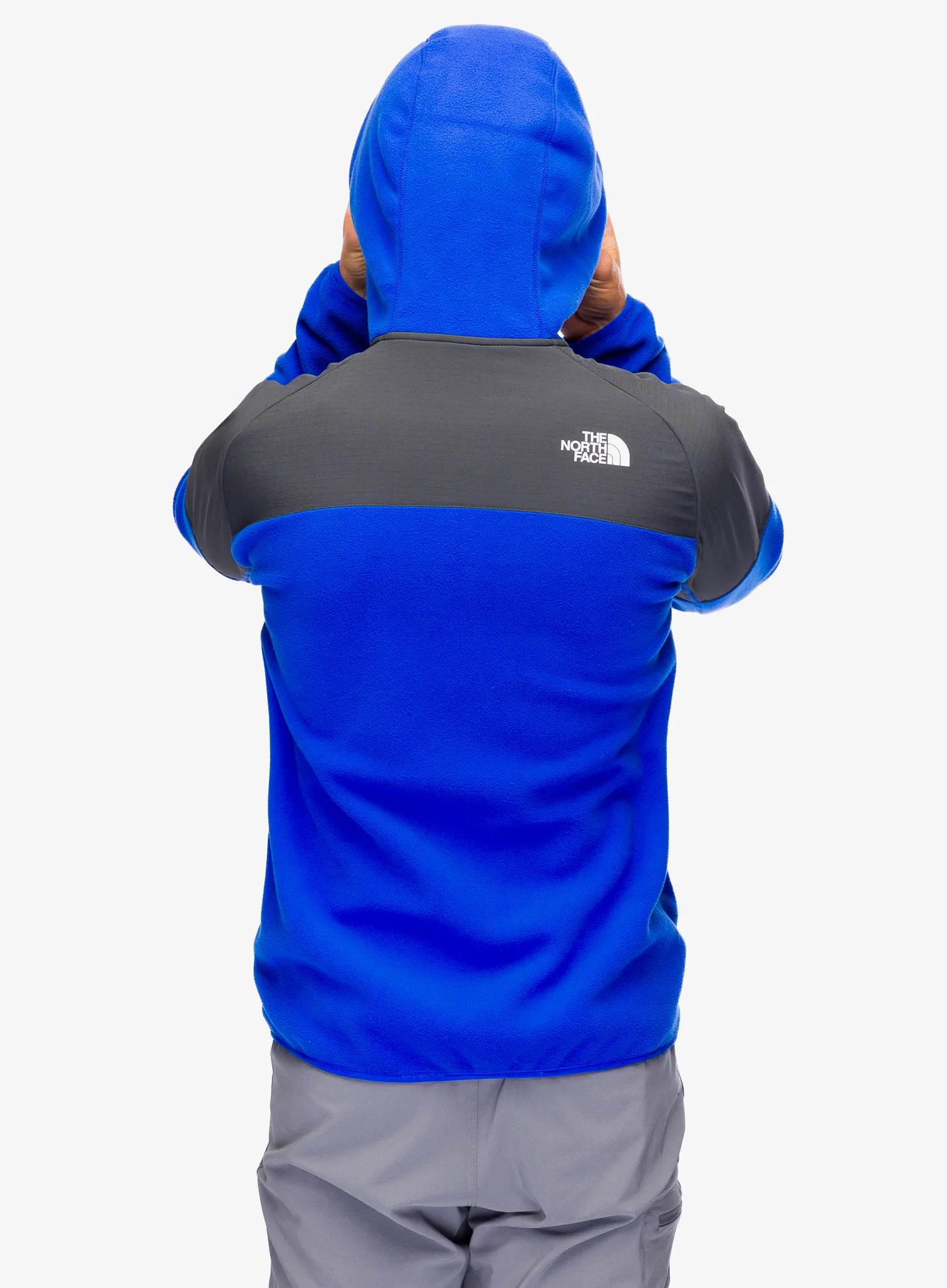 Mikina s kapucí The North Face Glacier Heavyweight Full Zip HD - tnf blue/asphalt grey