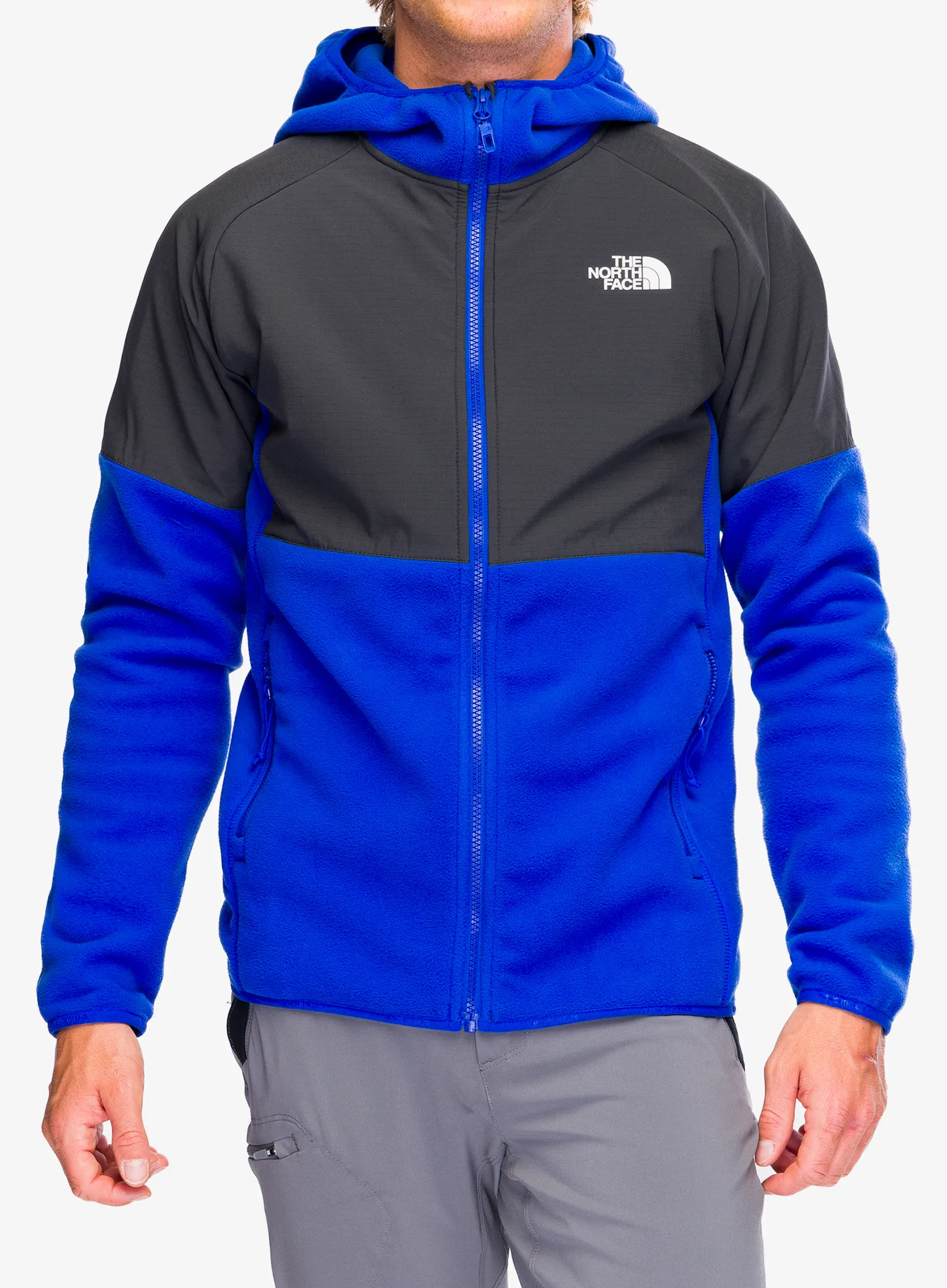 Mikina s kapucí The North Face Glacier Heavyweight Full Zip HD - tnf blue/asphalt grey