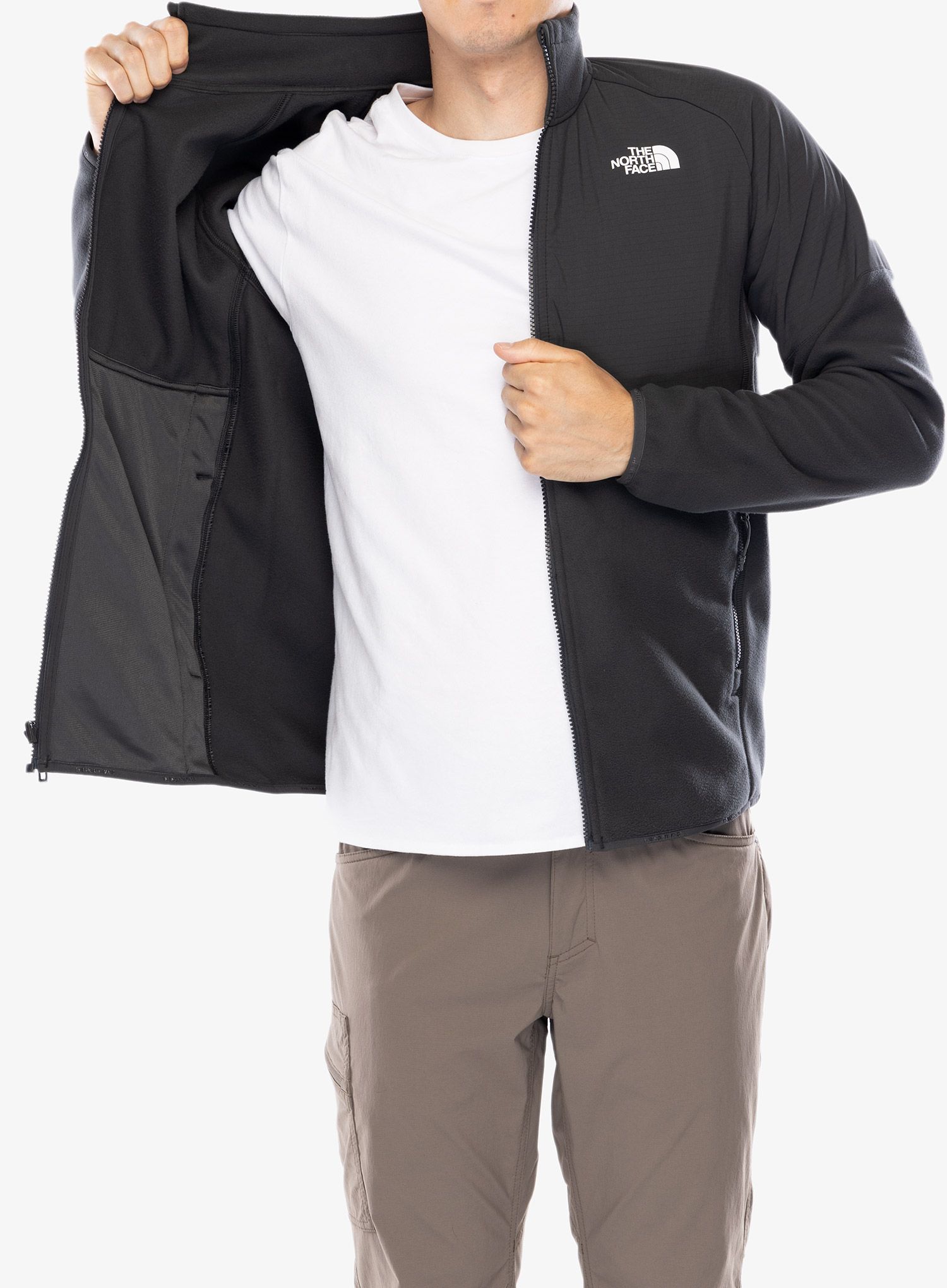 Rozepínací mikina The North Face Glacier Heavyweight Full Zip Jacket - asphalt grey/asphalt grey