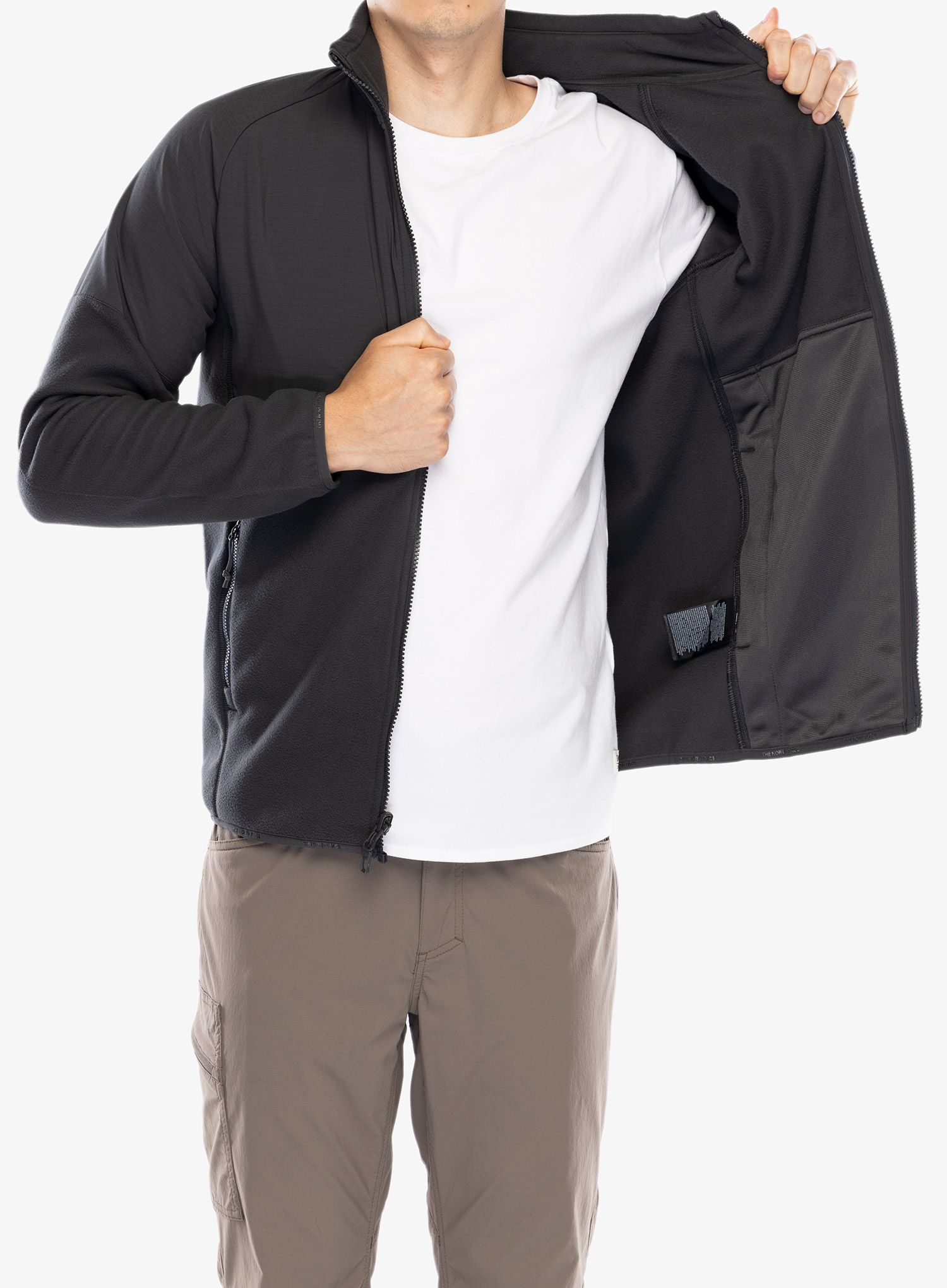 Rozepínací mikina The North Face Glacier Heavyweight Full Zip Jacket - asphalt grey/asphalt grey