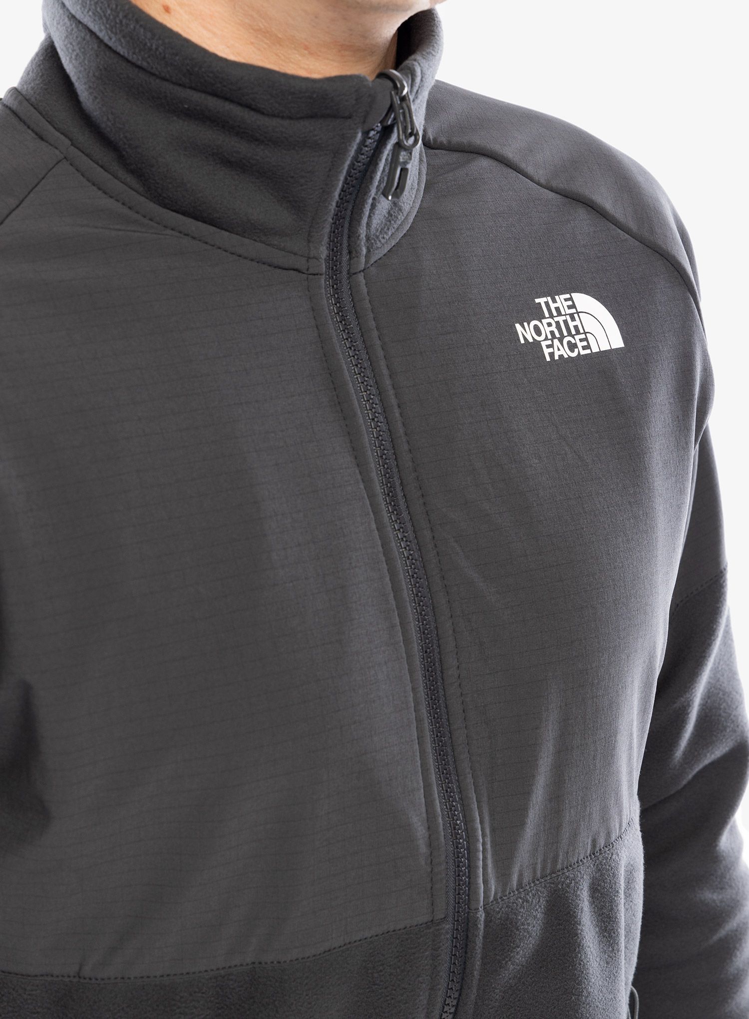 Rozepínací mikina The North Face Glacier Heavyweight Full Zip Jacket - asphalt grey/asphalt grey