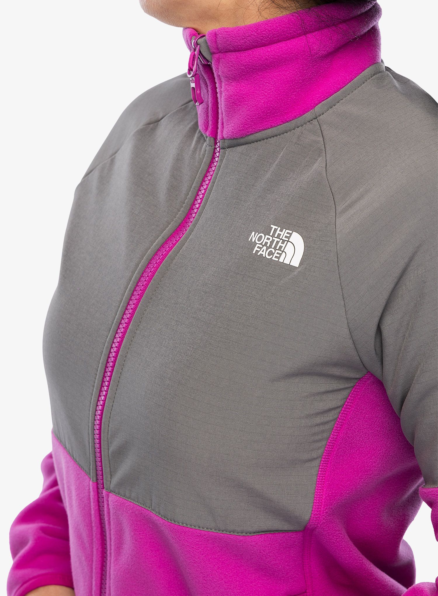 Dámská mikina na zip The North Face Glacier Heavyweight Full Zip Jacket - deep mulberry/smoked pearl