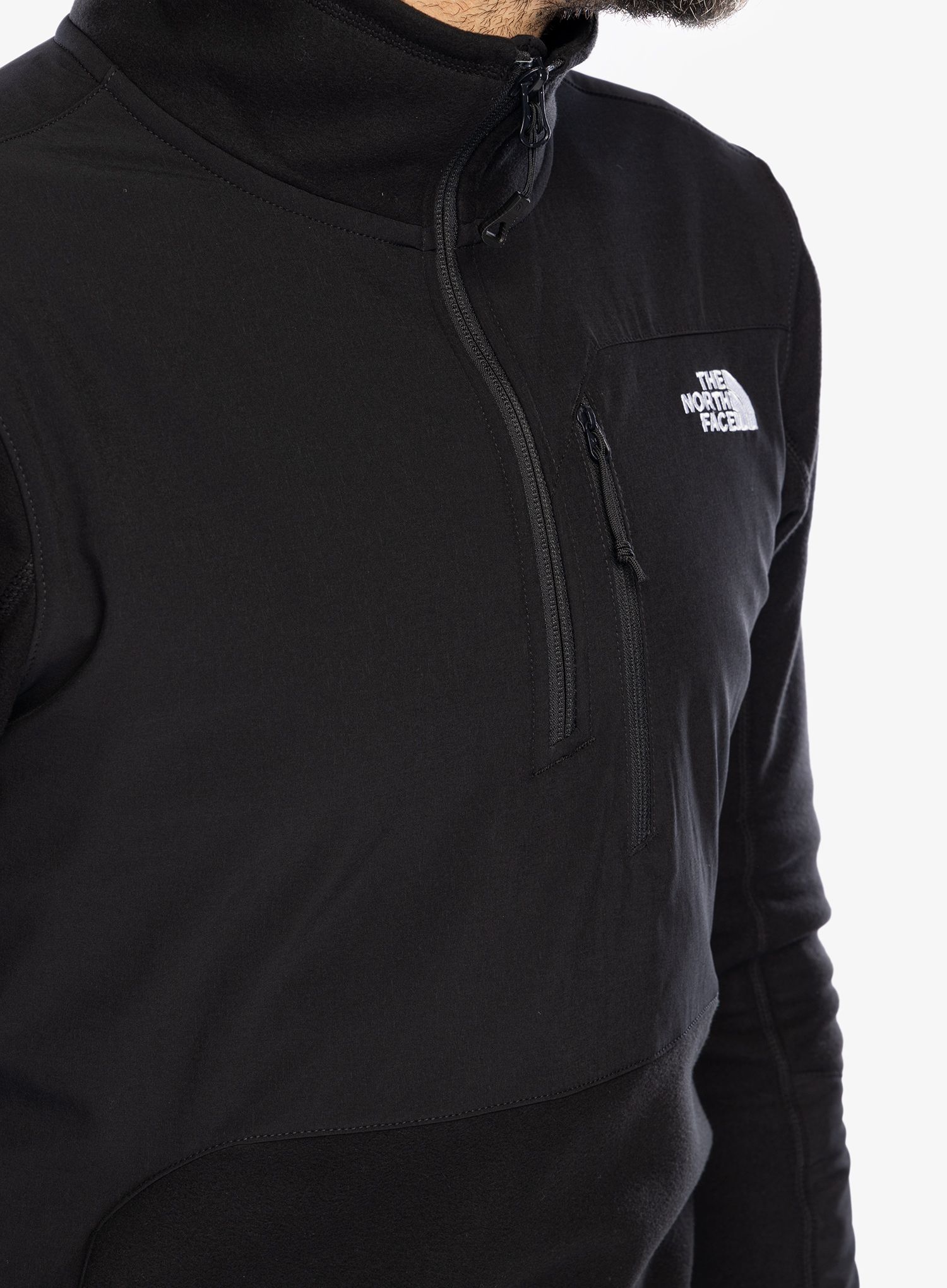 Fleecová mikina The North Face Glacier Pro 1/4 Zip - black