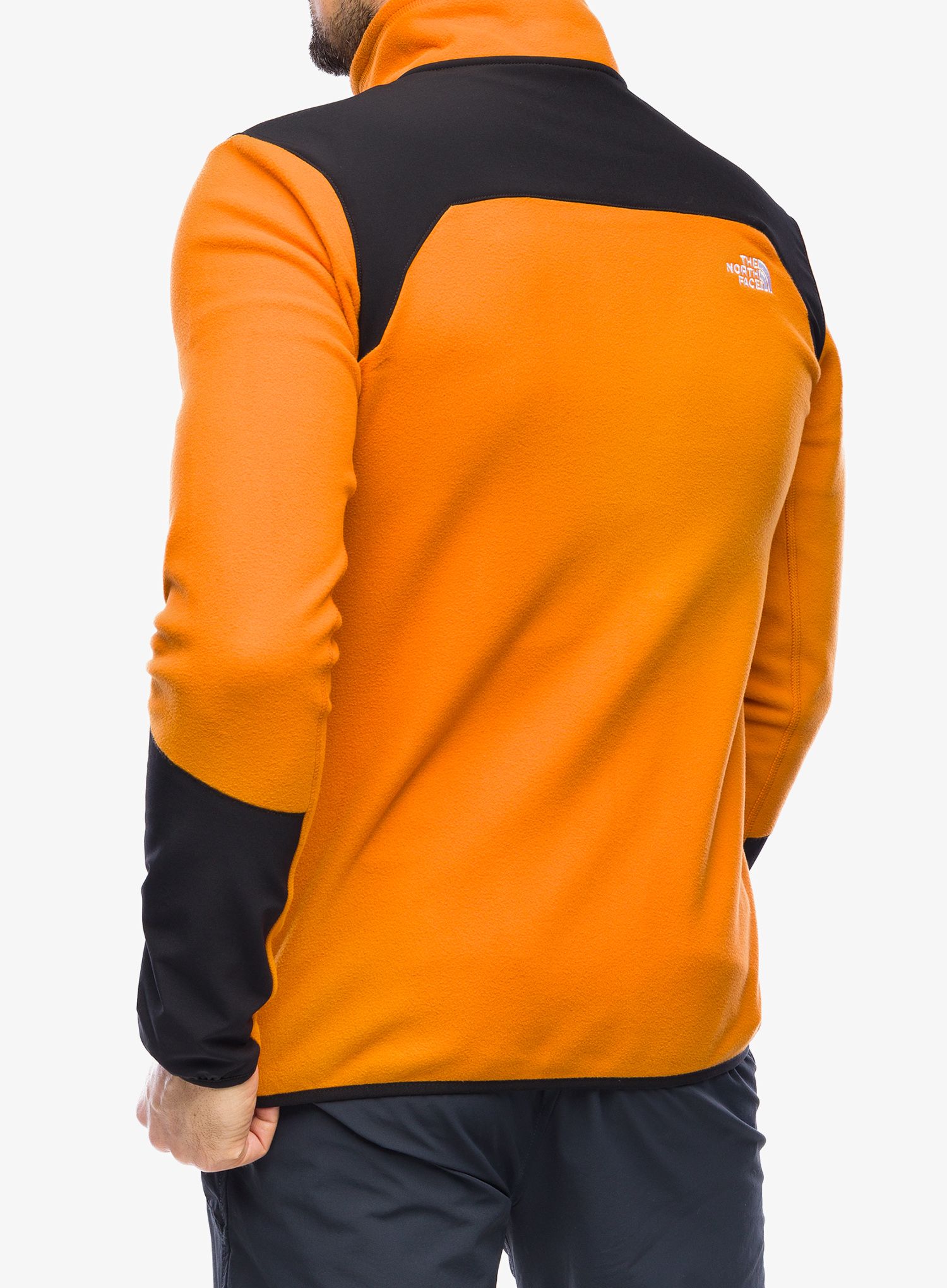 Fleece mikina The North Face Glacier Pro Full Zip - desert rust/tnf black