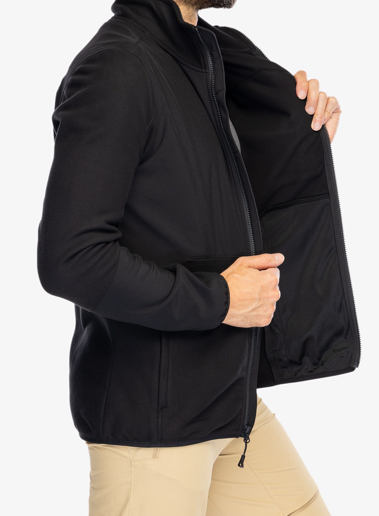 Mikina The North Face Glacier Pro Full Zip - tnf black/tnf black