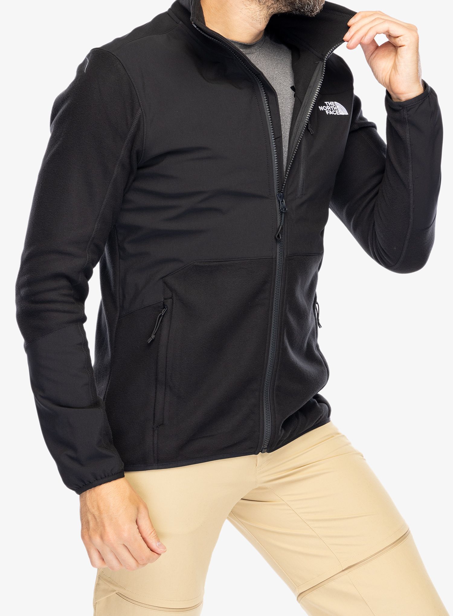 Mikina The North Face Glacier Pro Full Zip - tnf black/tnf black